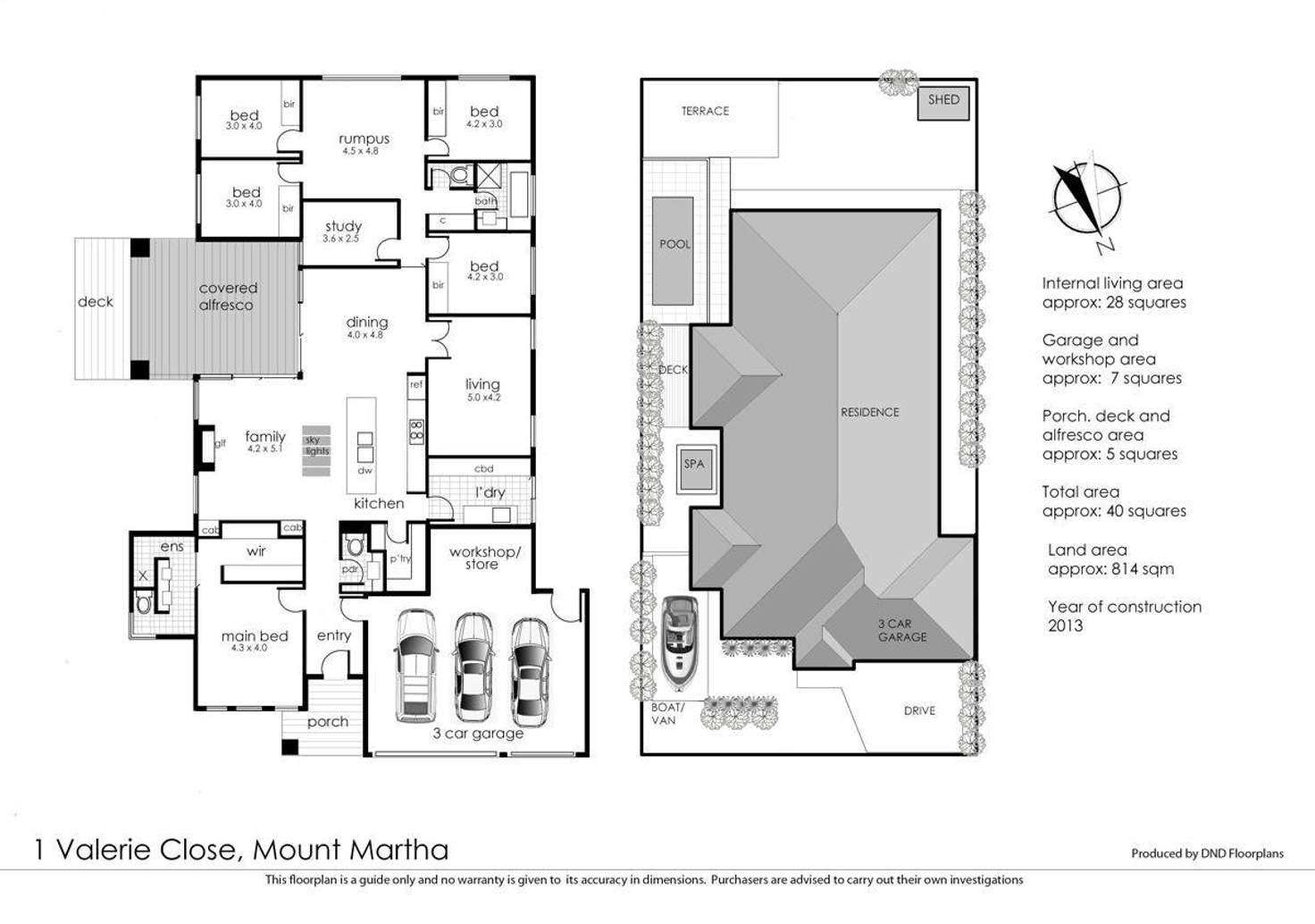 Floorplan of Homely house listing, 1 Valerie Close, Mount Martha VIC 3934