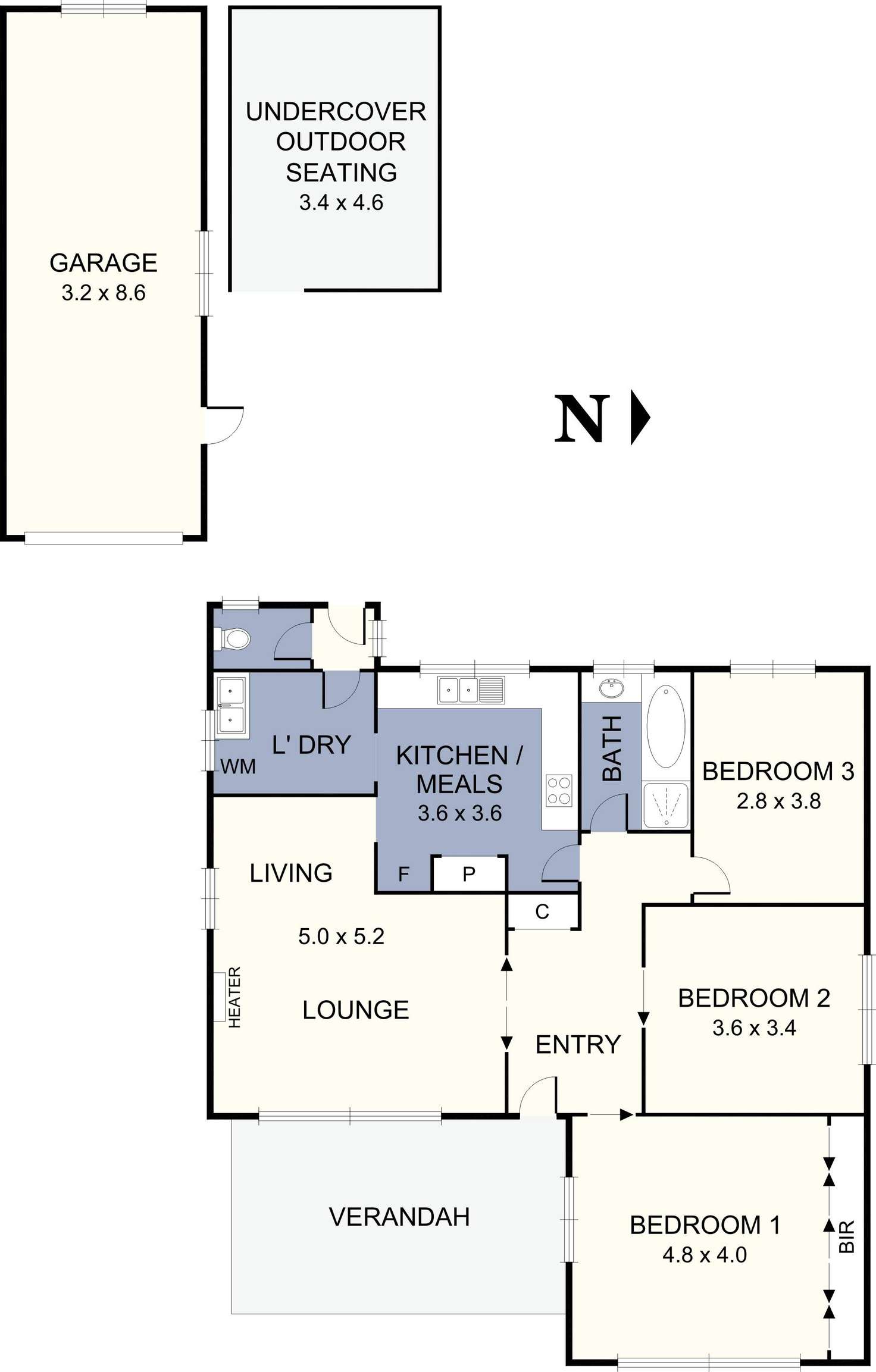 Floorplan of Homely house listing, 25 Leonard Avenue, Glenroy VIC 3046