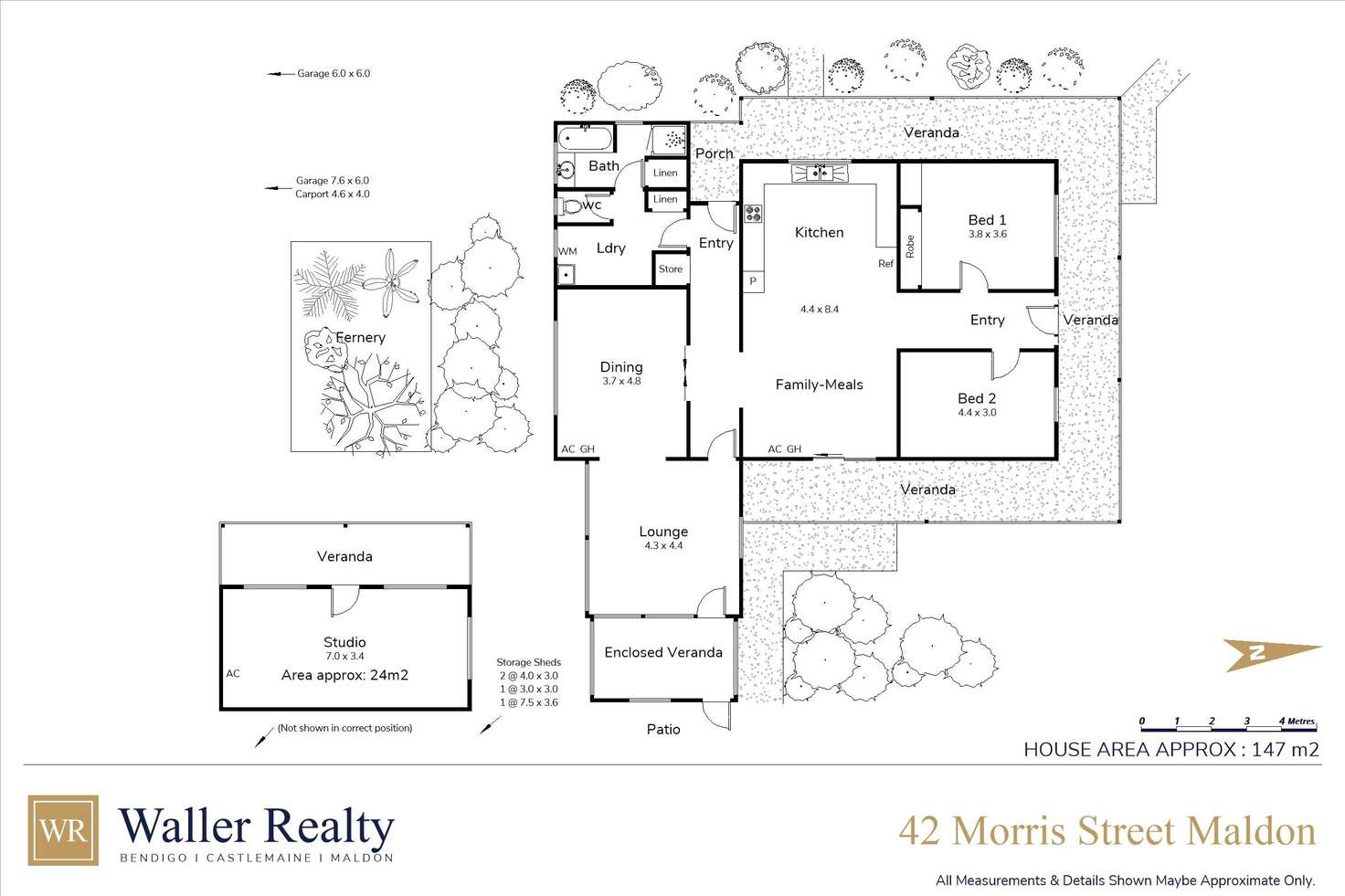 Floorplan of Homely house listing, 42 Morris Street, Maldon VIC 3463