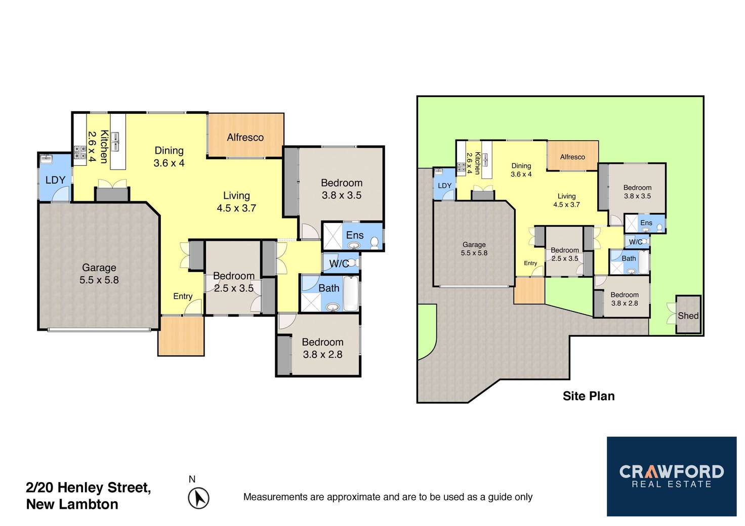 Floorplan of Homely villa listing, 2/20 Henley Street, New Lambton NSW 2305