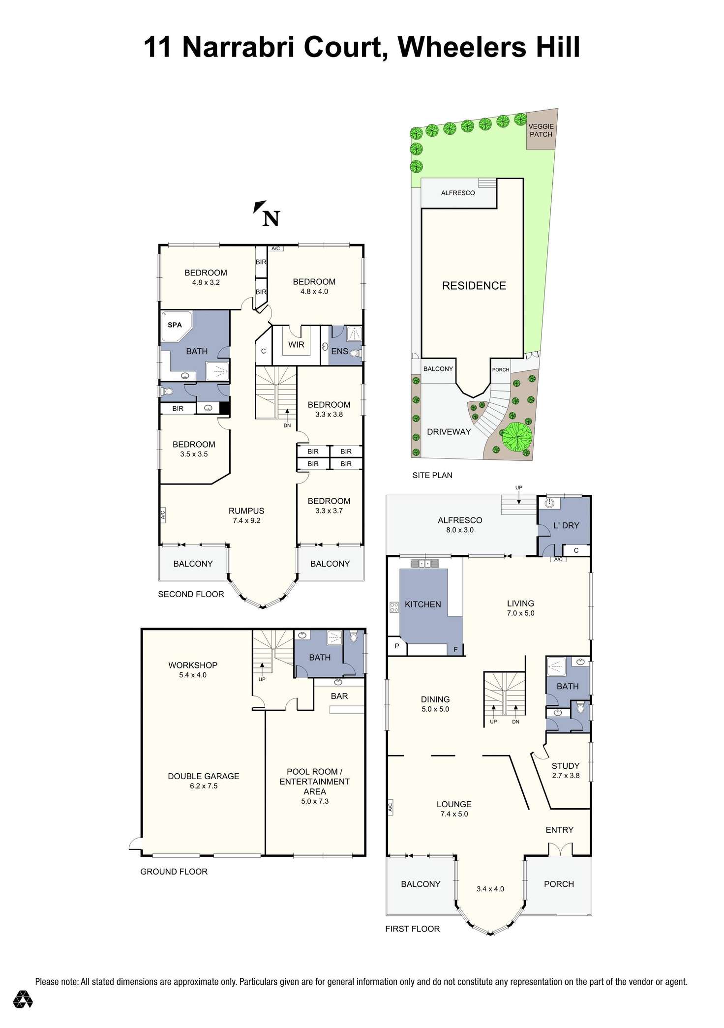 Floorplan of Homely house listing, 11 Narrabri Court, Wheelers Hill VIC 3150