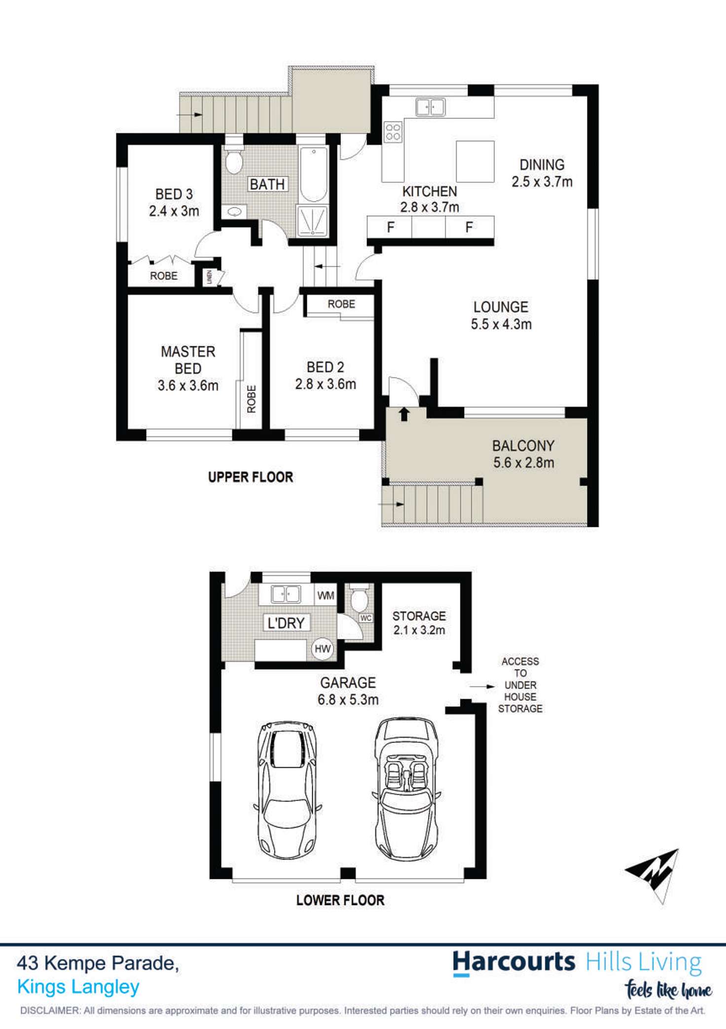 Floorplan of Homely house listing, 43 Kempe Parade, Kings Langley NSW 2147