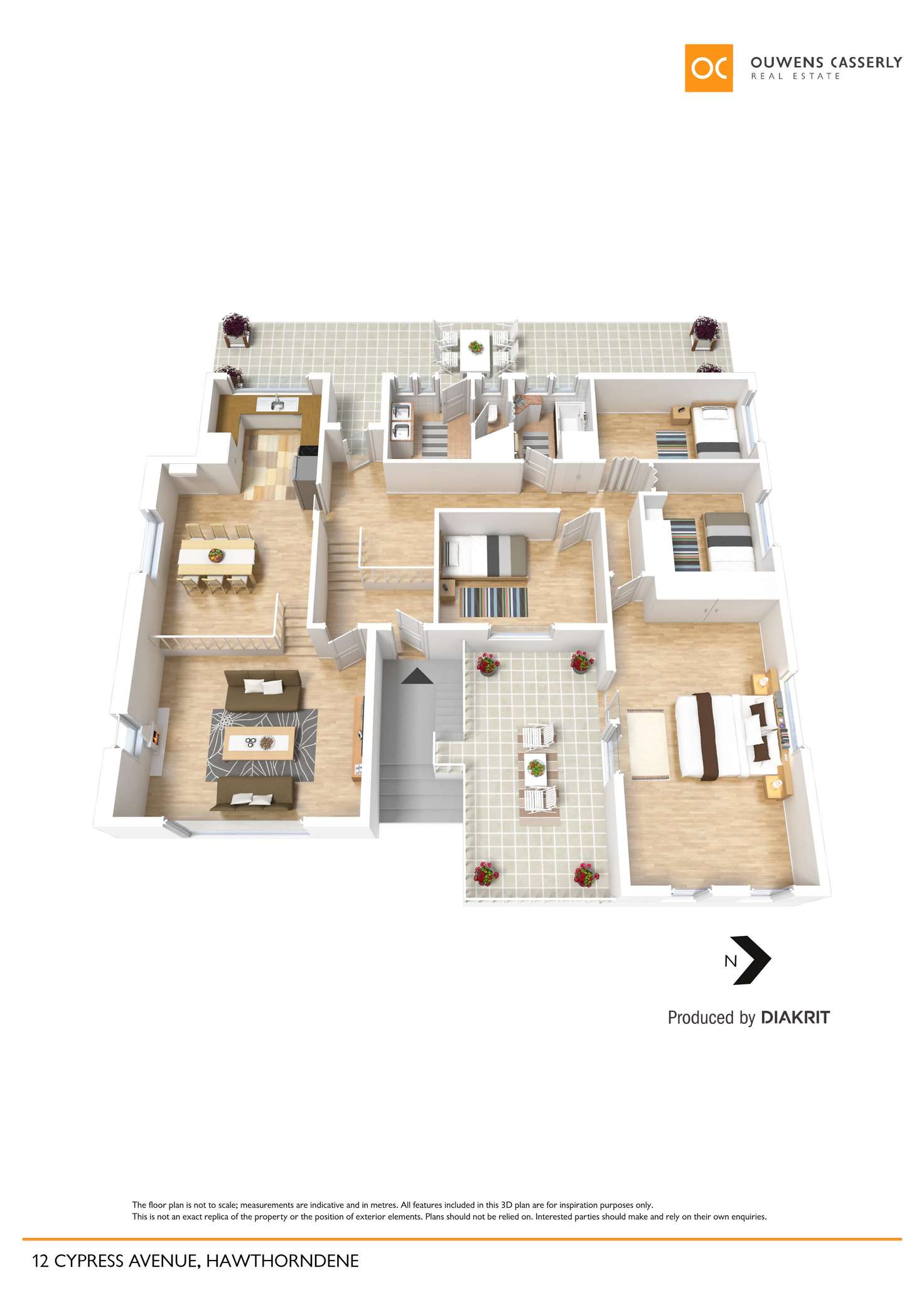 Floorplan of Homely house listing, 12 Cypress Avenue, Hawthorndene SA 5051