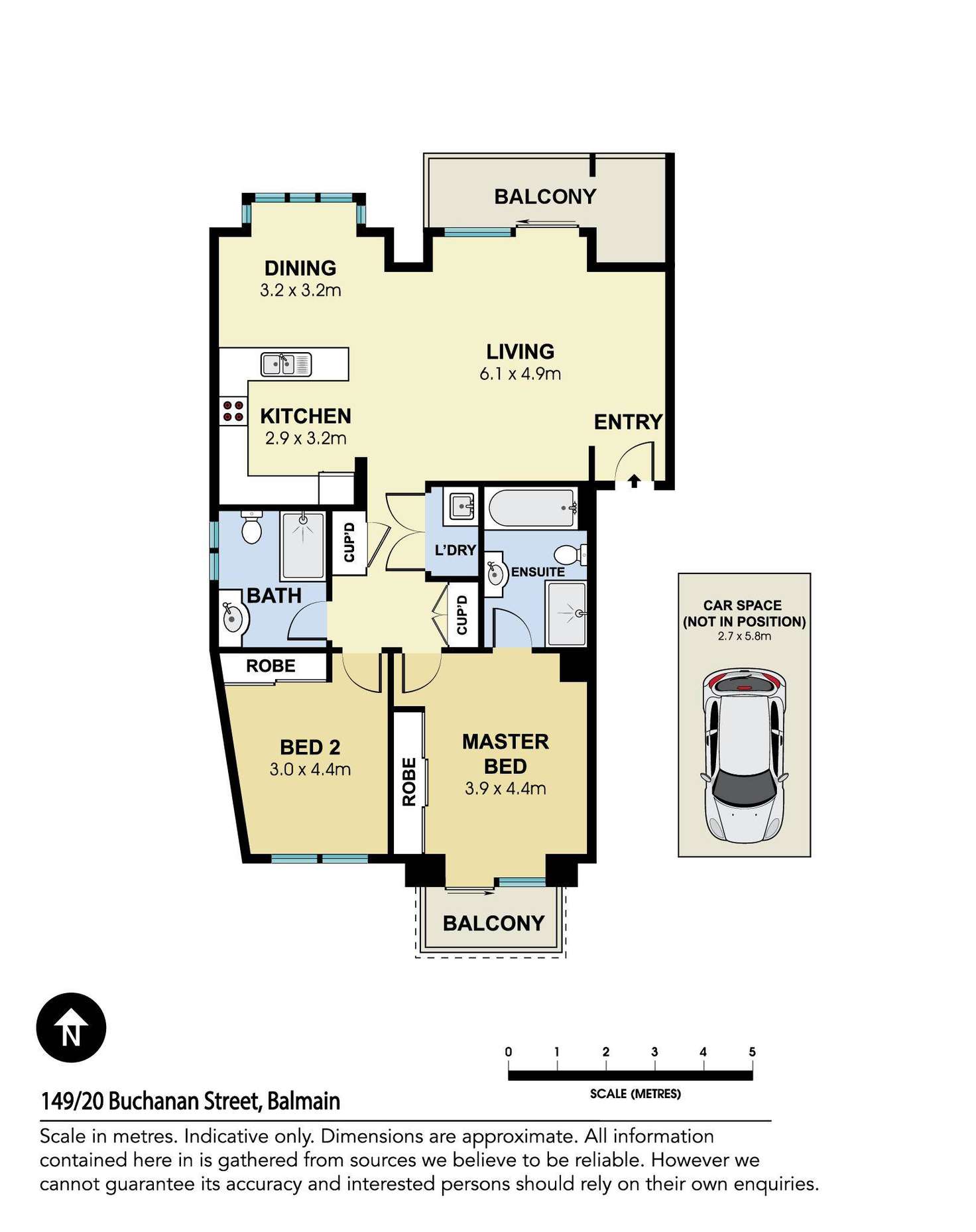 Floorplan of Homely apartment listing, 149/20 Buchanan Street, Balmain NSW 2041