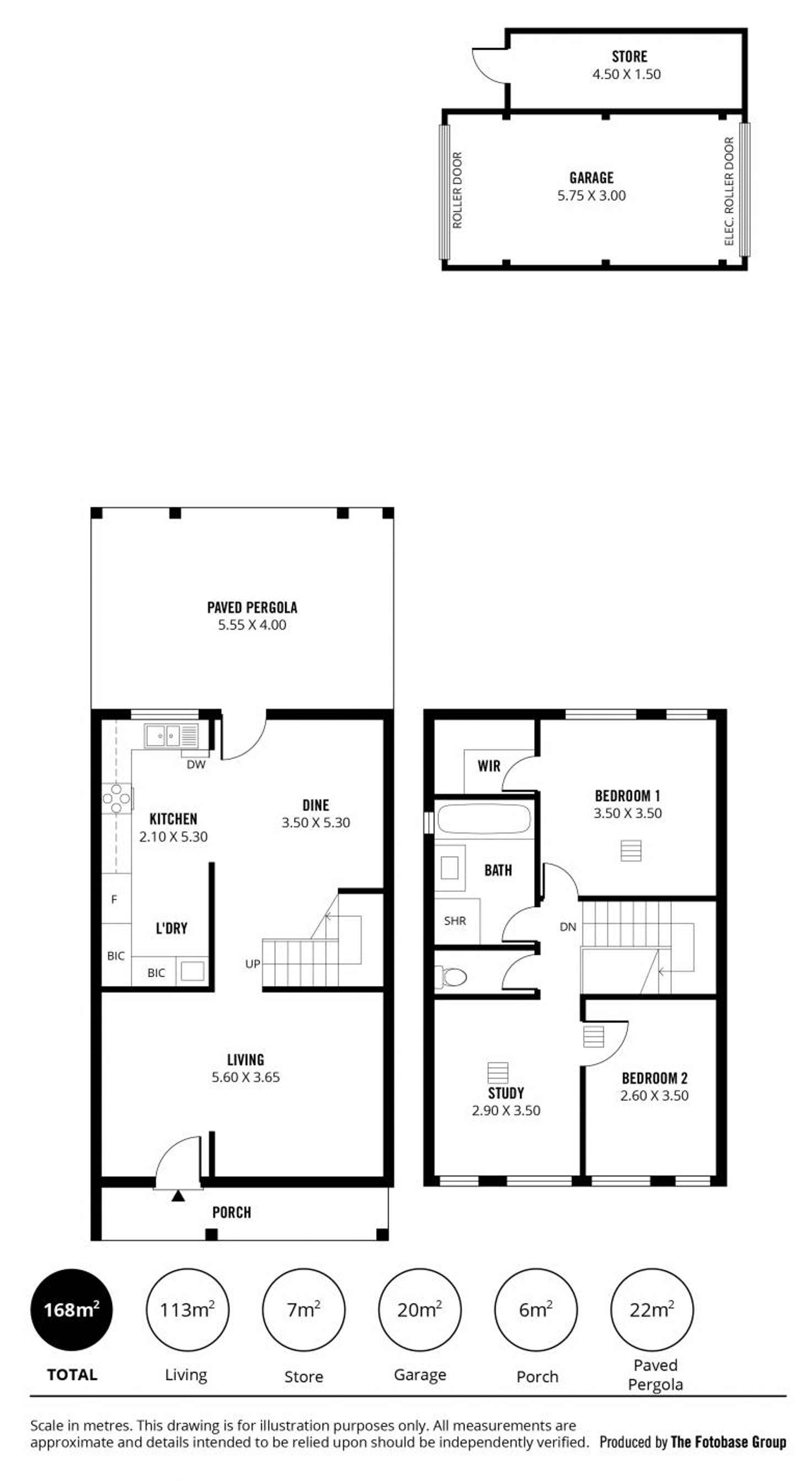 Floorplan of Homely townhouse listing, 10 Grey Avenue, West Hindmarsh SA 5007