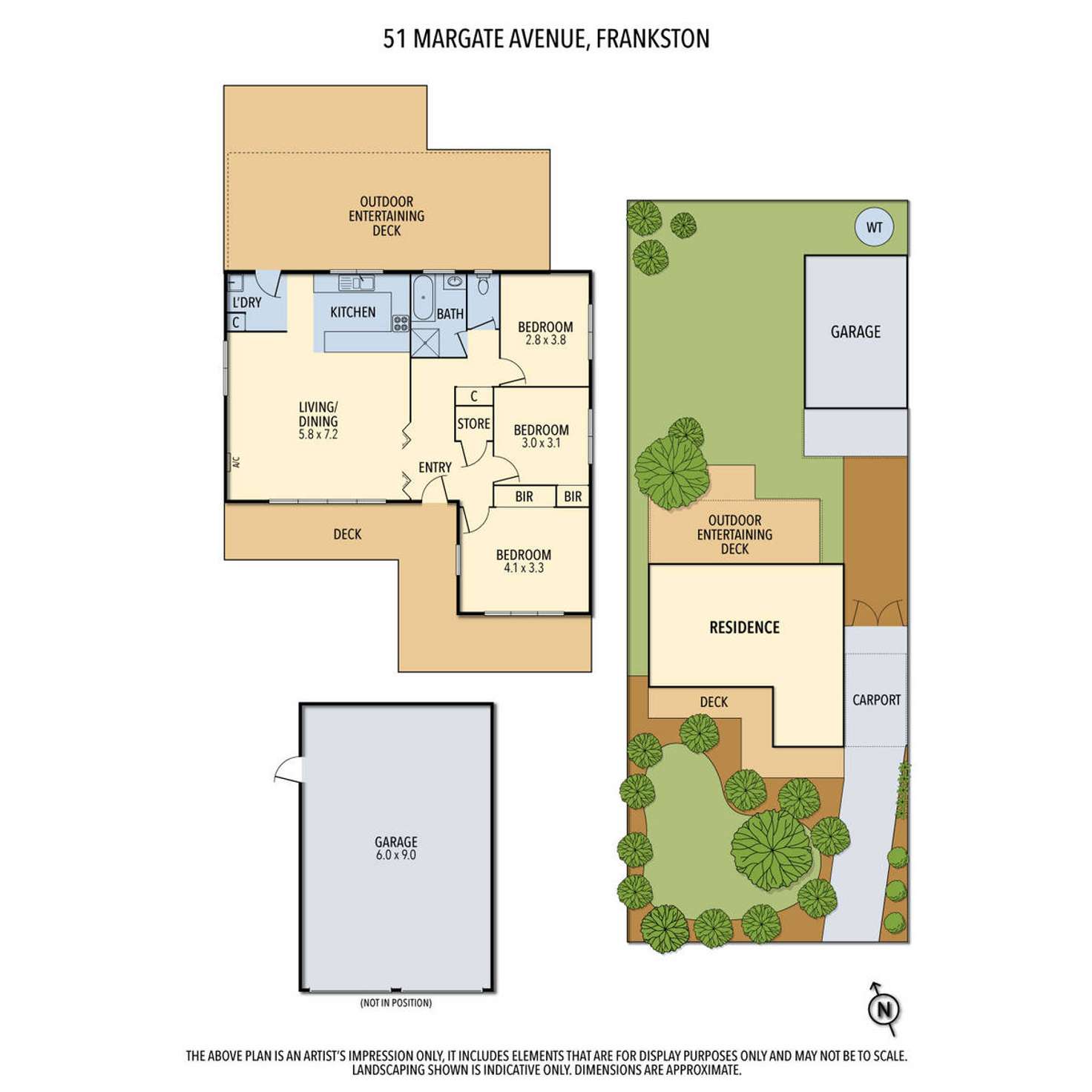 Floorplan of Homely house listing, 51 Margate Avenue, Frankston VIC 3199