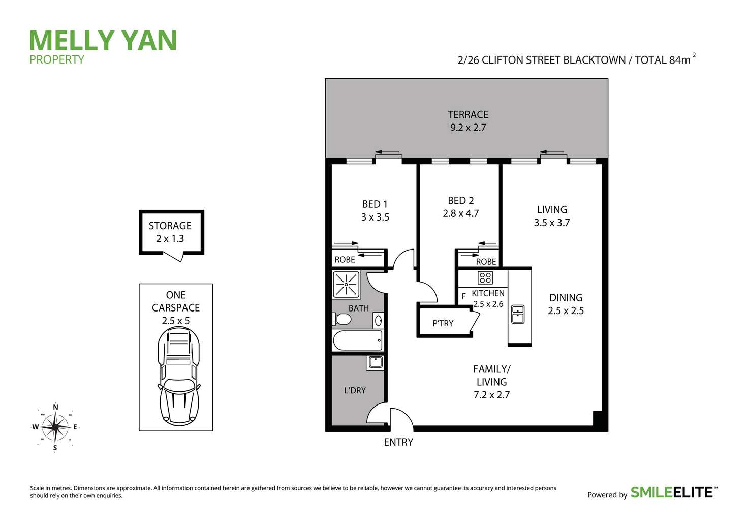 Floorplan of Homely apartment listing, 2/26 Clifton Street, Blacktown NSW 2148
