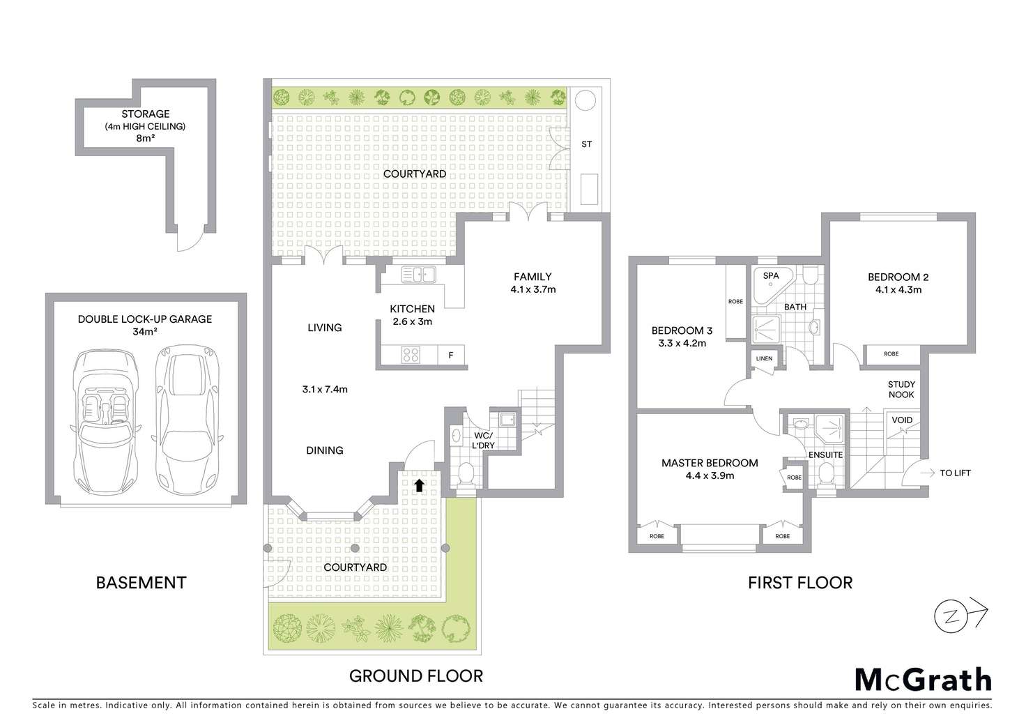 Floorplan of Homely townhouse listing, 7/55 Garland Road, Naremburn NSW 2065