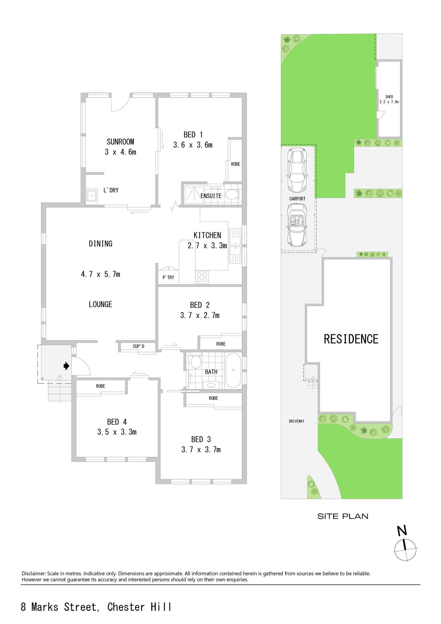 Floorplan of Homely house listing, 8 Marks Street, Chester Hill NSW 2162