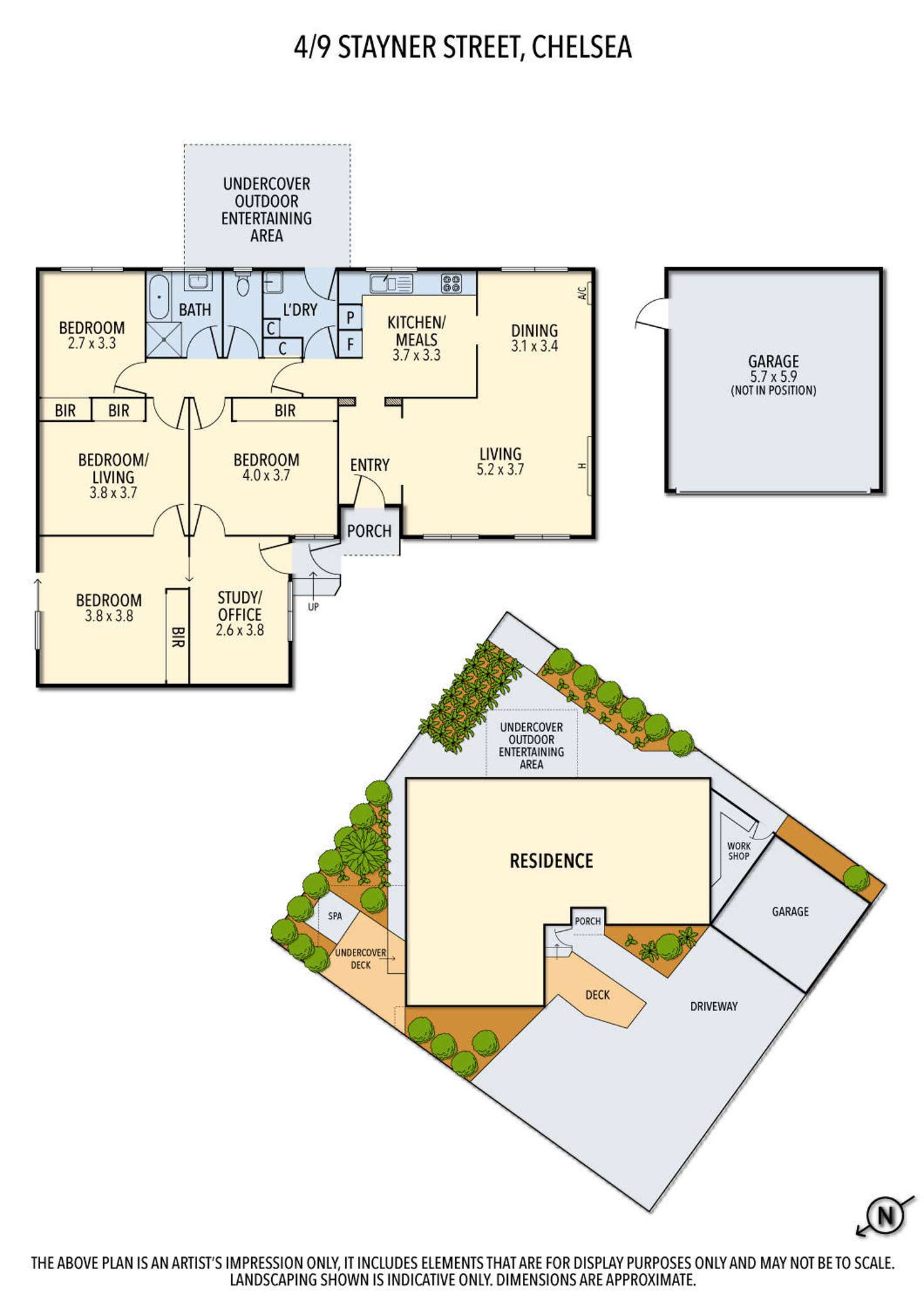 Floorplan of Homely unit listing, 4/9 Stayner Street, Chelsea VIC 3196