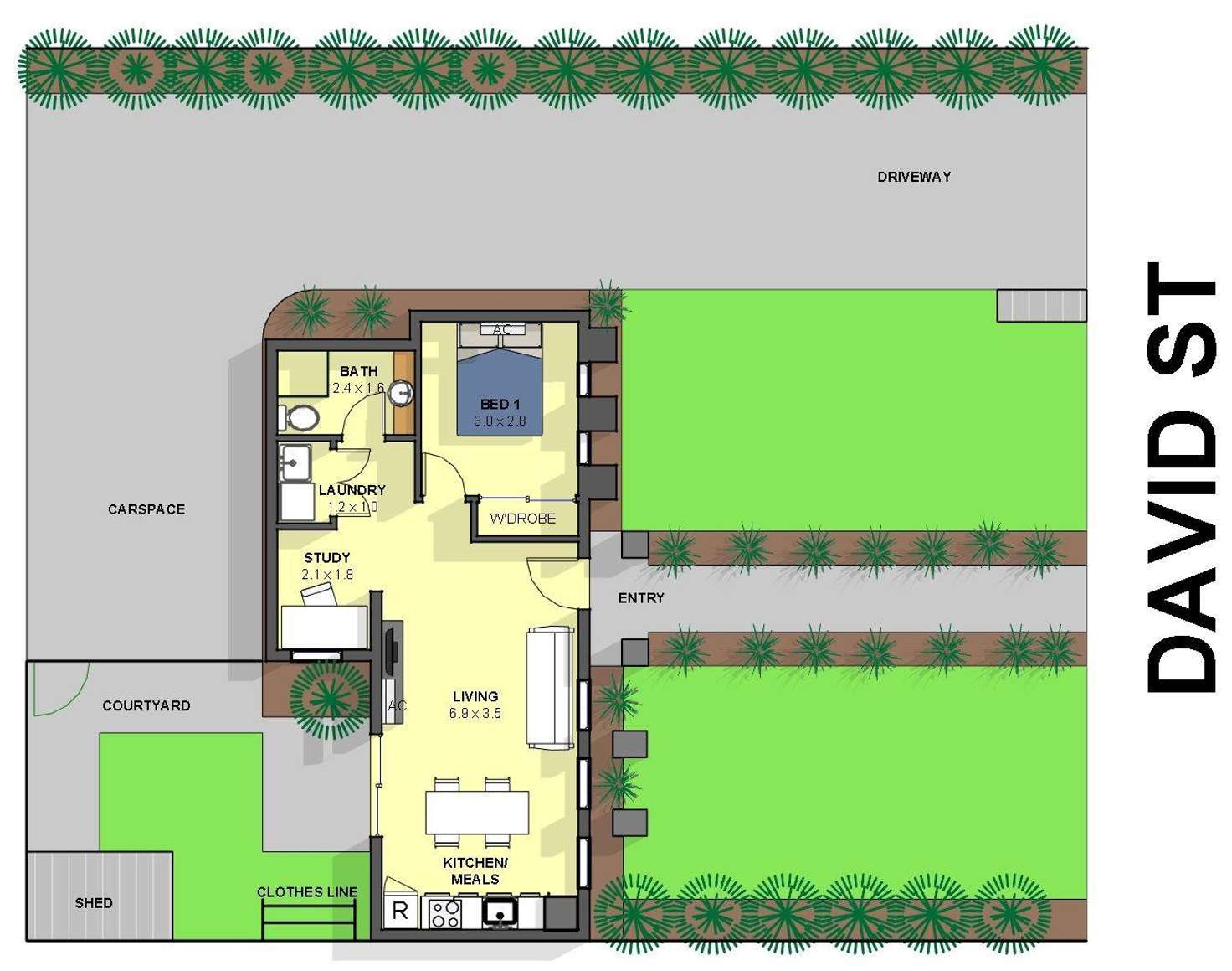 Floorplan of Homely unit listing, 1/9 David Street, Lalor VIC 3075