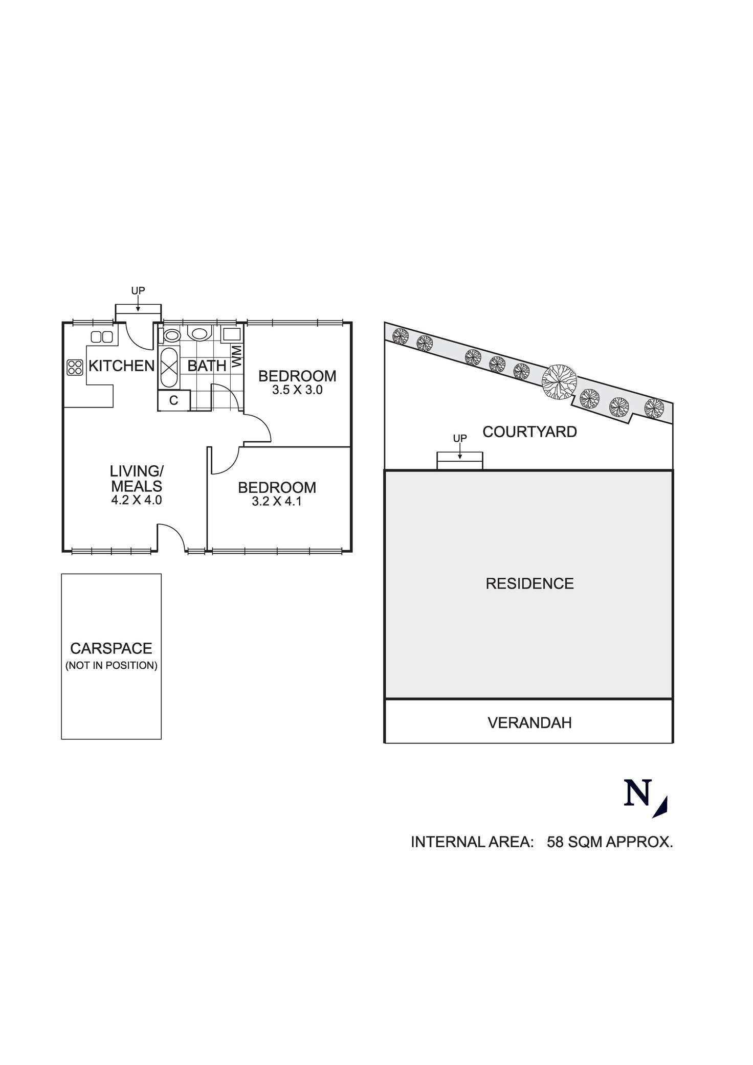 Floorplan of Homely unit listing, 20/524 Moreland Road, Brunswick West VIC 3055