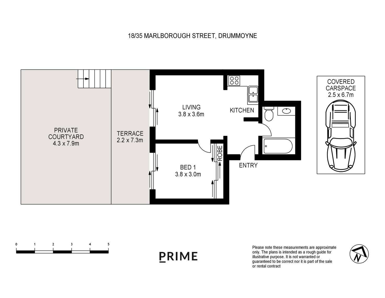 Floorplan of Homely apartment listing, 18/35 Marlborough Street, Drummoyne NSW 2047