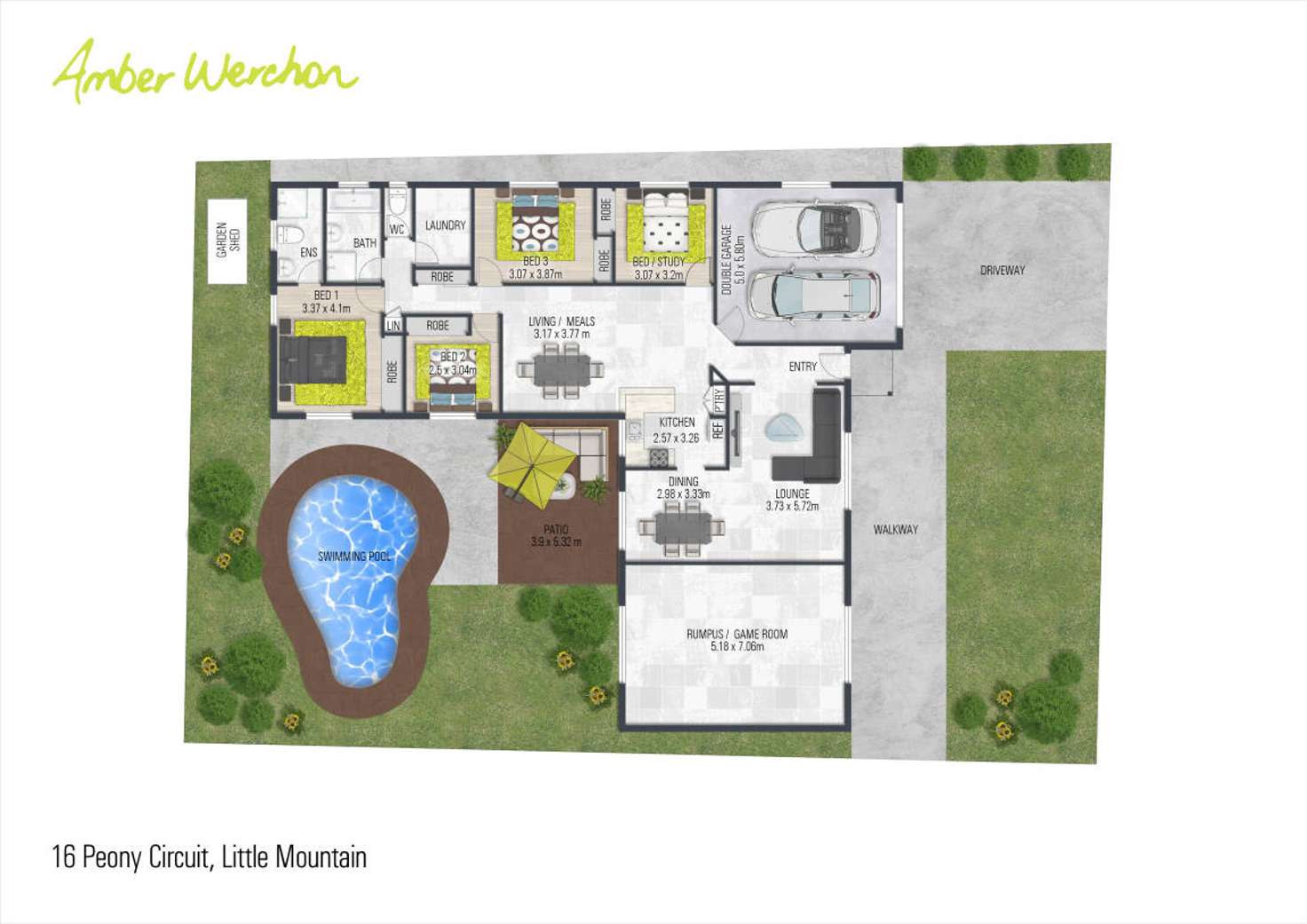 Floorplan of Homely house listing, 16 Peony Circuit, Little Mountain QLD 4551
