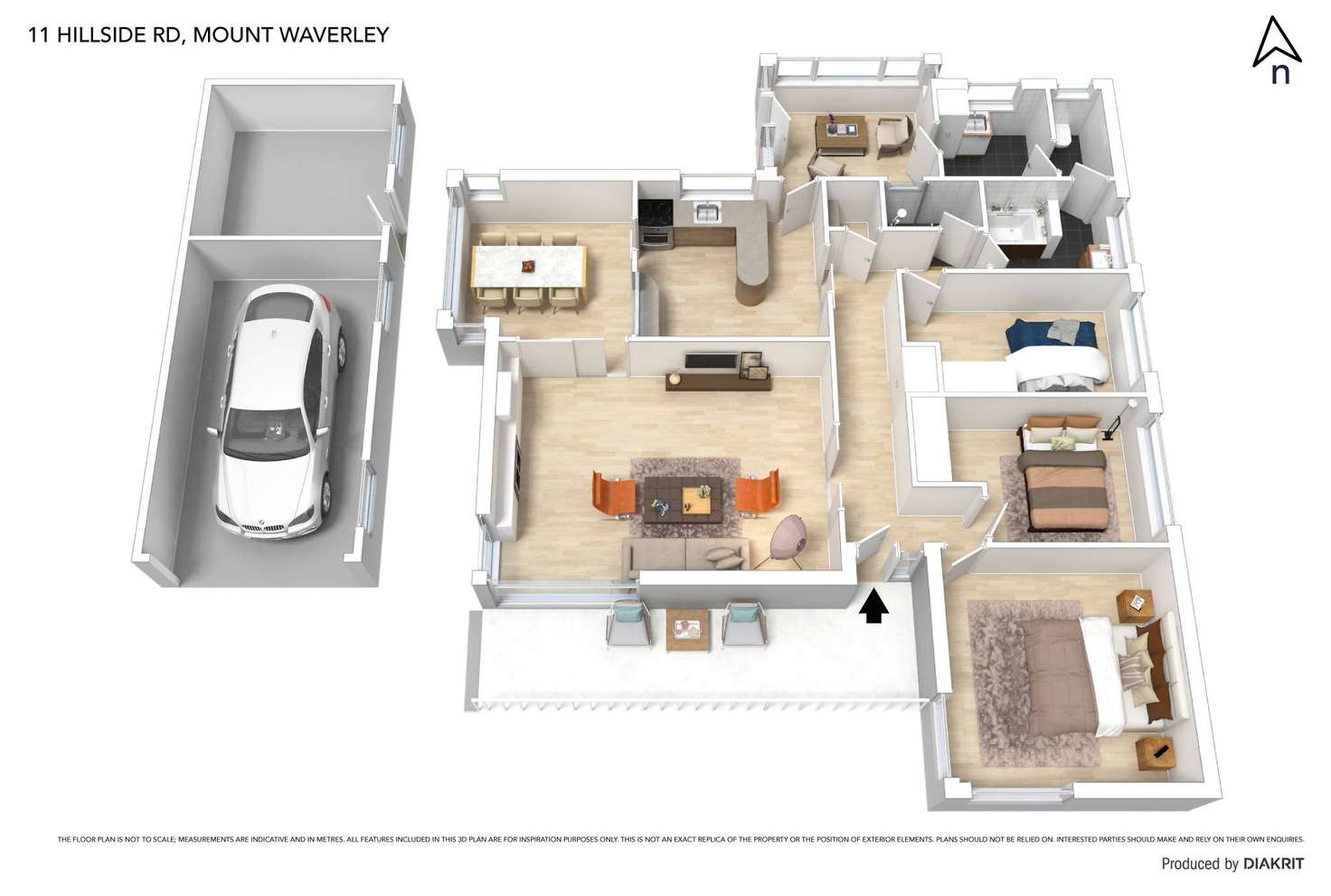 Floorplan of Homely house listing, 11 Hillside Road, Mount Waverley VIC 3149