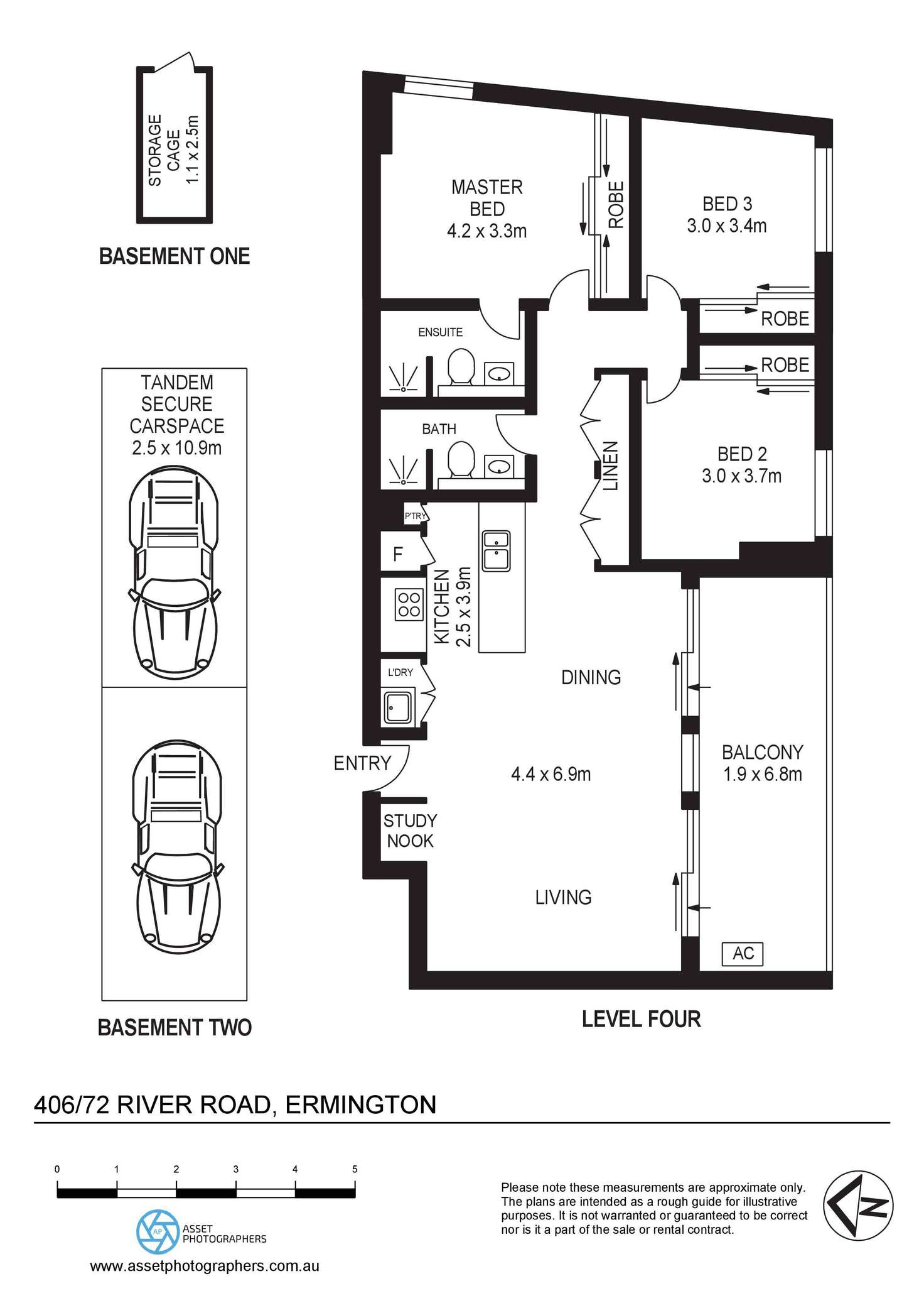 Floorplan of Homely apartment listing, 406/72 River Road, Ermington NSW 2115