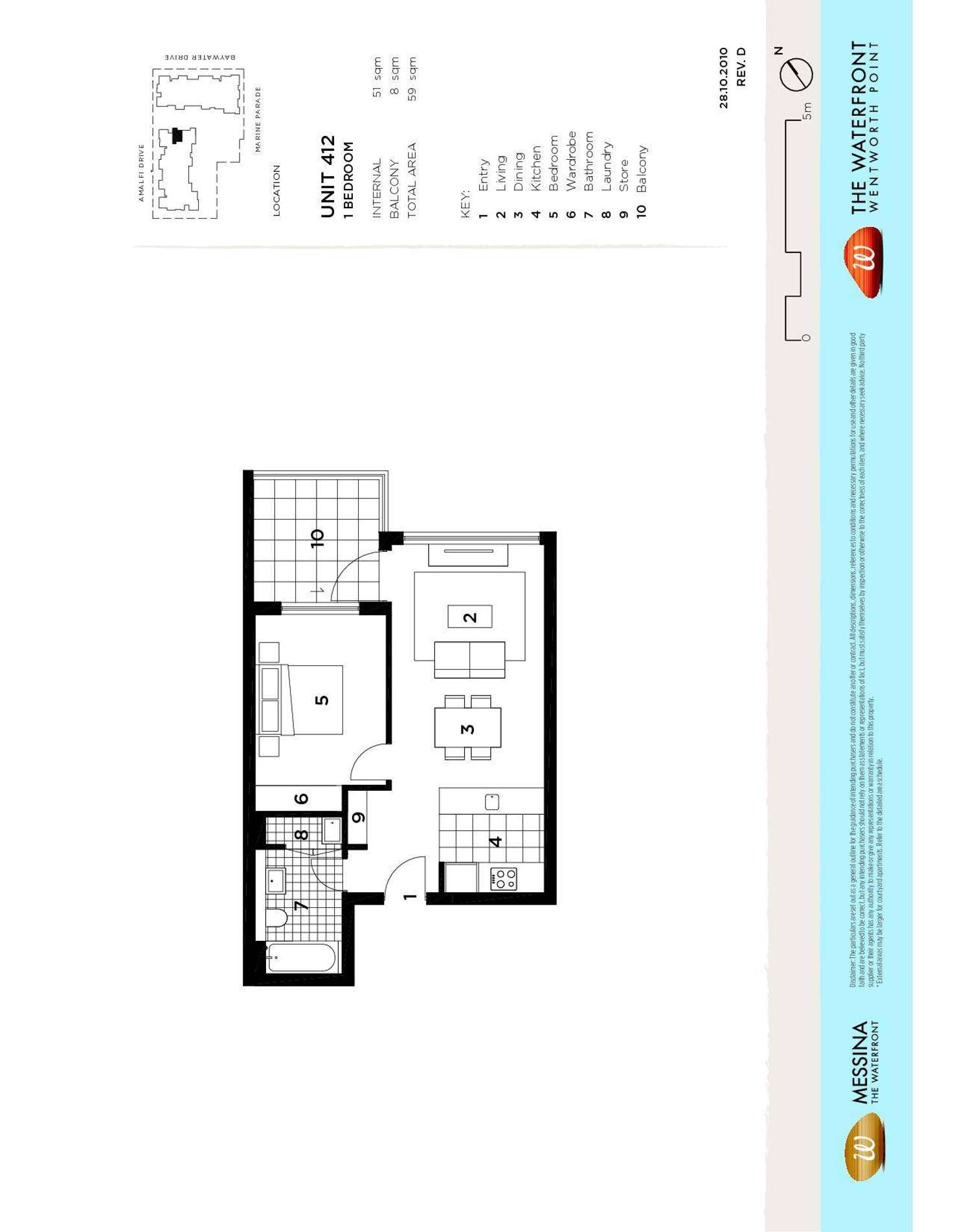 Floorplan of Homely apartment listing, 412/48 Amalfi Drive, Wentworth Point NSW 2127