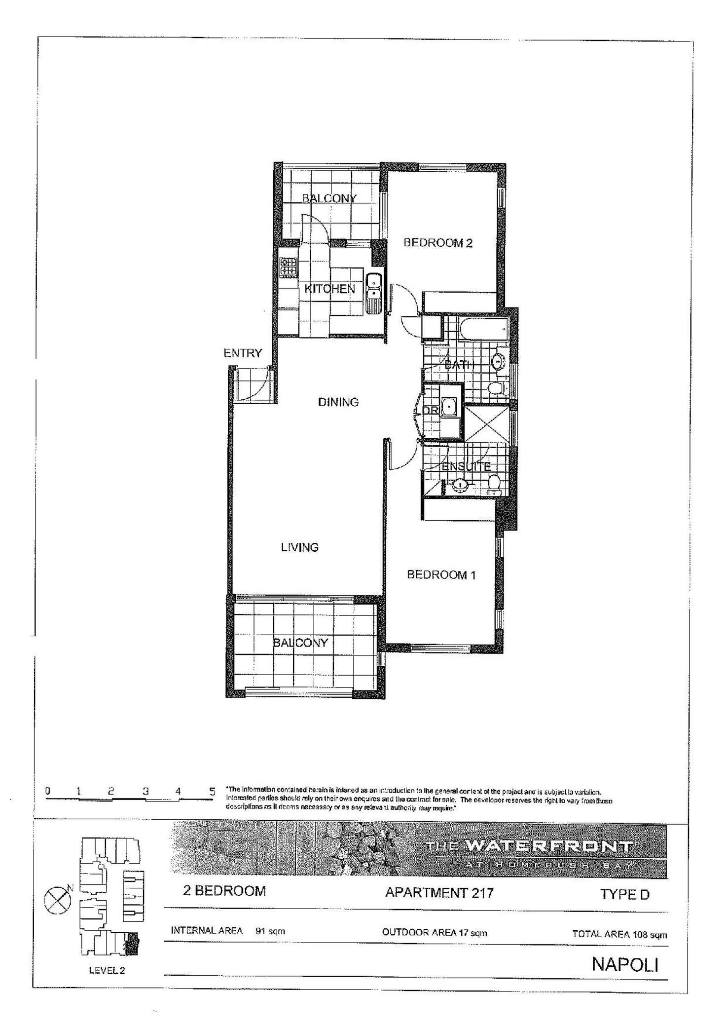 Floorplan of Homely apartment listing, 217/3 Stromboli Strait, Wentworth Point NSW 2127