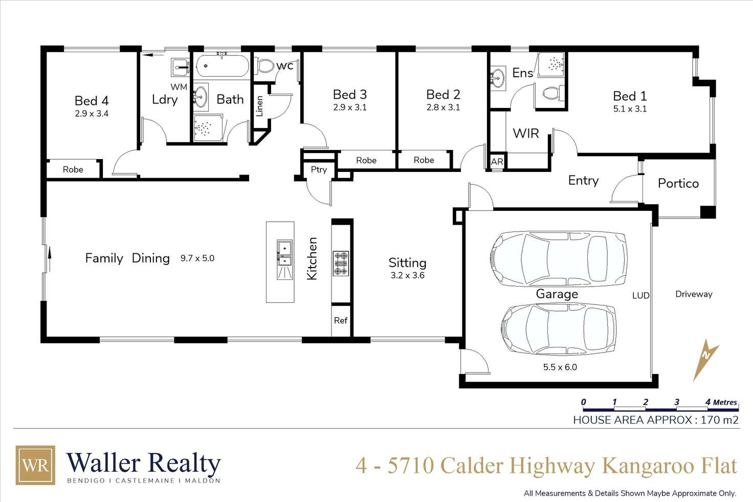 Floorplan of Homely house listing, 3/5710 Calder Highway, Kangaroo Flat VIC 3555