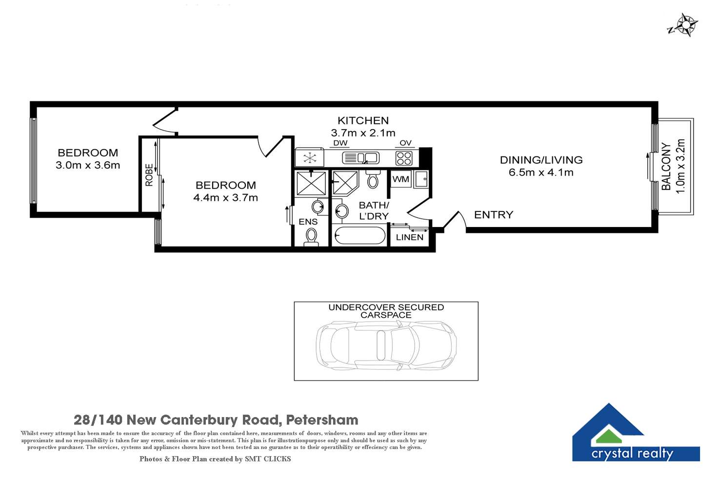 Floorplan of Homely apartment listing, 28/140-150 New Canterbury Road, Petersham NSW 2049