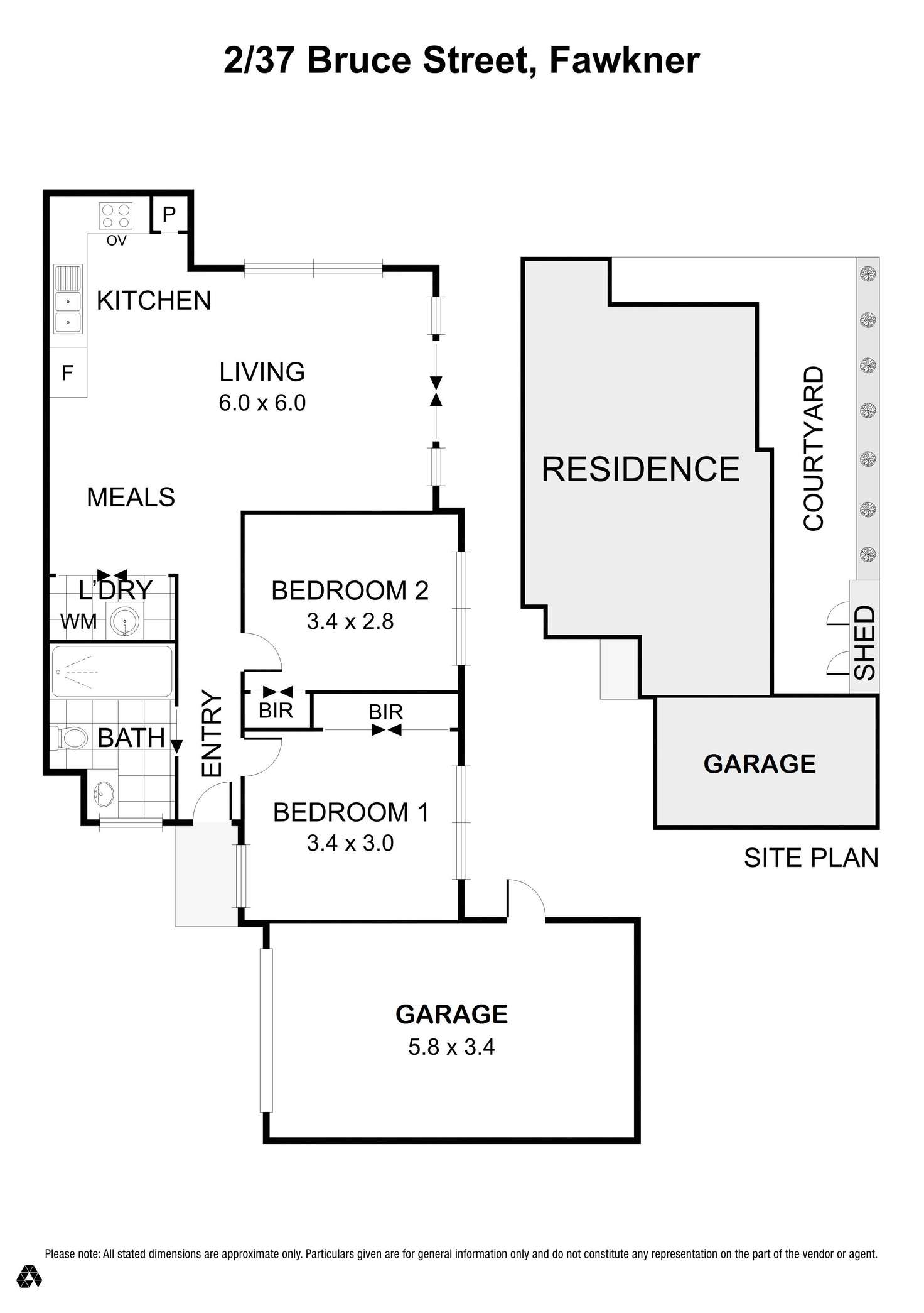 Floorplan of Homely unit listing, 2/37 Bruce Street, Fawkner VIC 3060