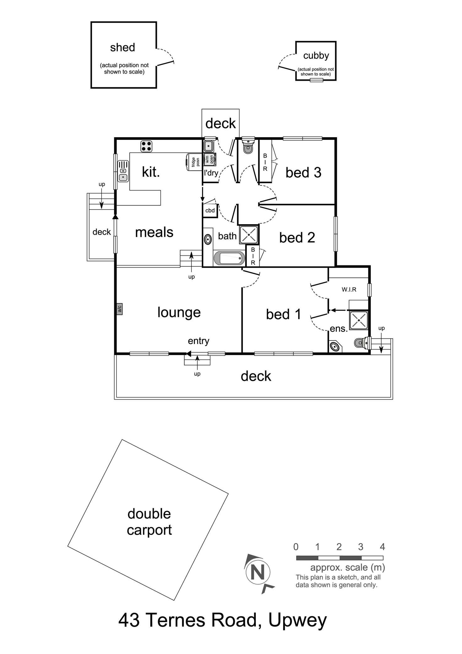 Floorplan of Homely house listing, 43 Ternes Road, Upwey VIC 3158