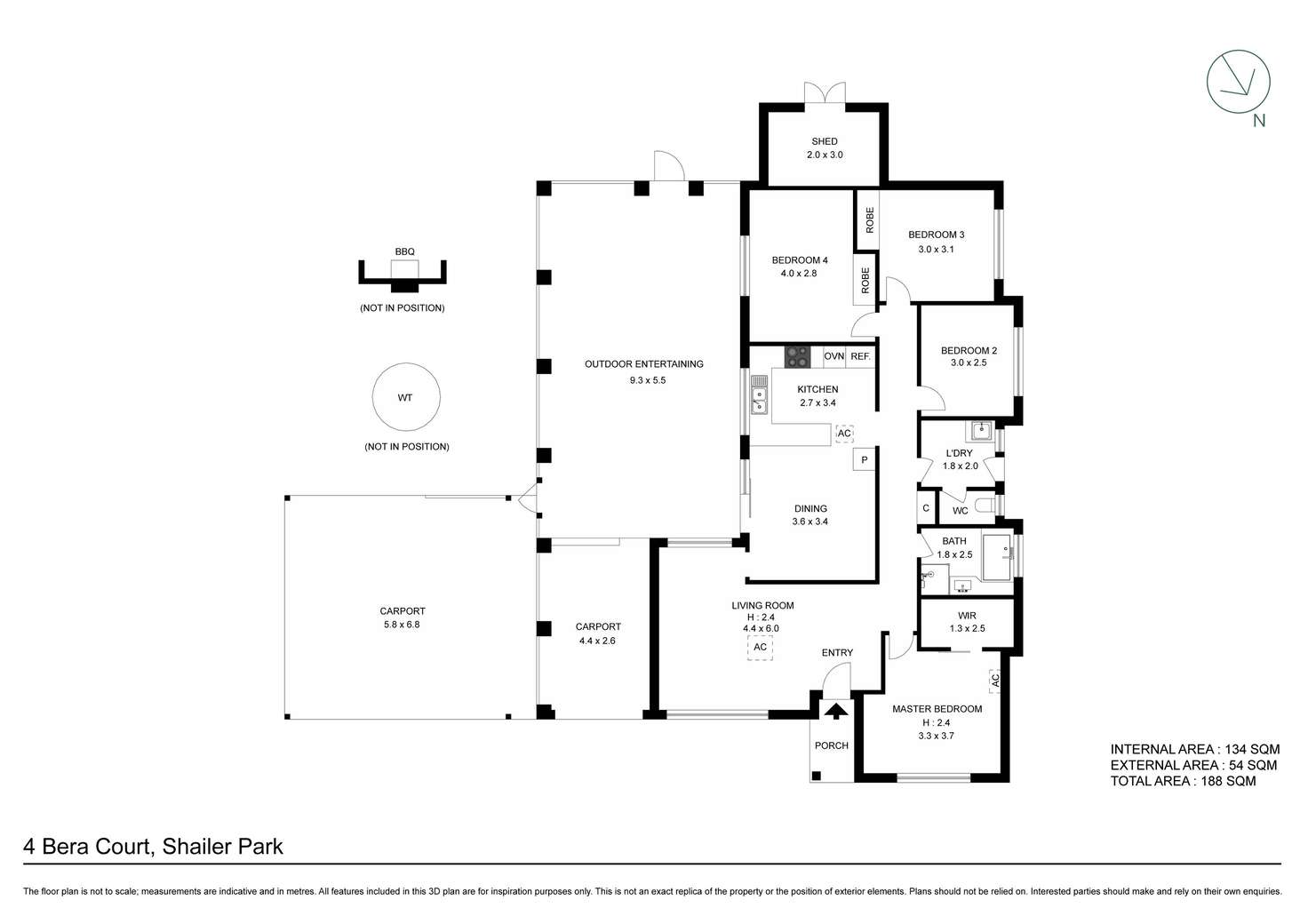 Floorplan of Homely house listing, 4 Bera Court, Shailer Park QLD 4128