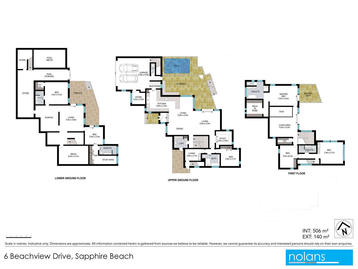 Floorplan of Homely house listing, 6 Beachview Drive, Sapphire Beach NSW 2450