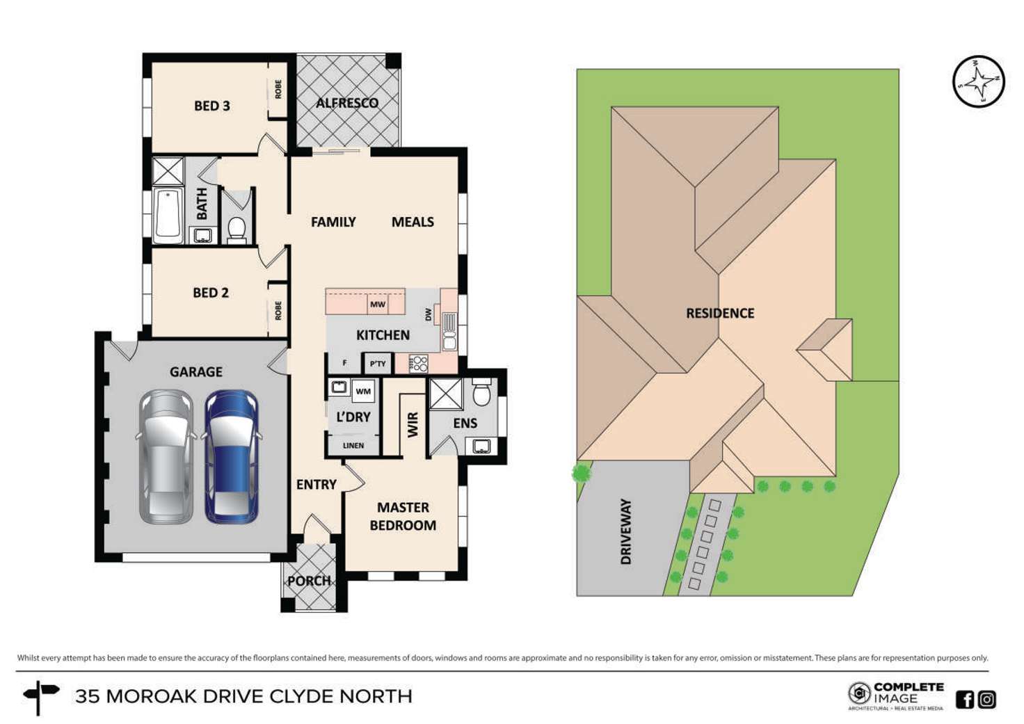 Floorplan of Homely house listing, 35 Moroak Crescent, Clyde North VIC 3978