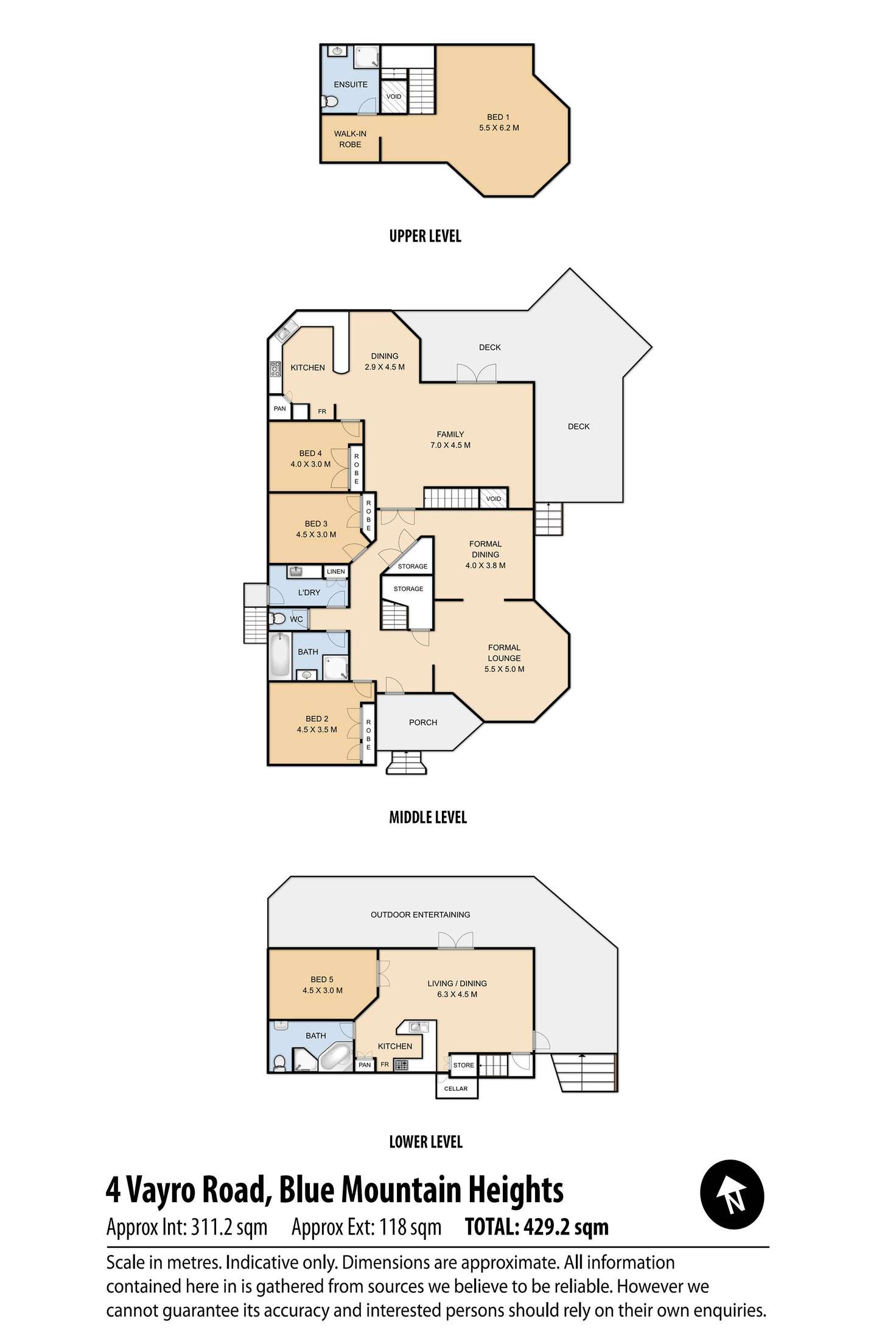 Floorplan of Homely house listing, 4 Vayro Road, Blue Mountain Heights QLD 4350