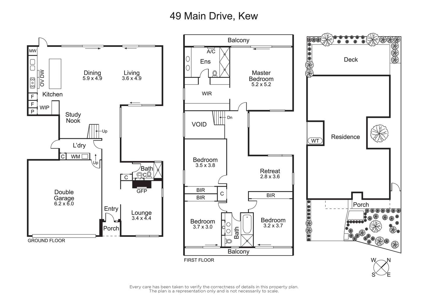 Floorplan of Homely house listing, 49 Main Drive, Kew VIC 3101