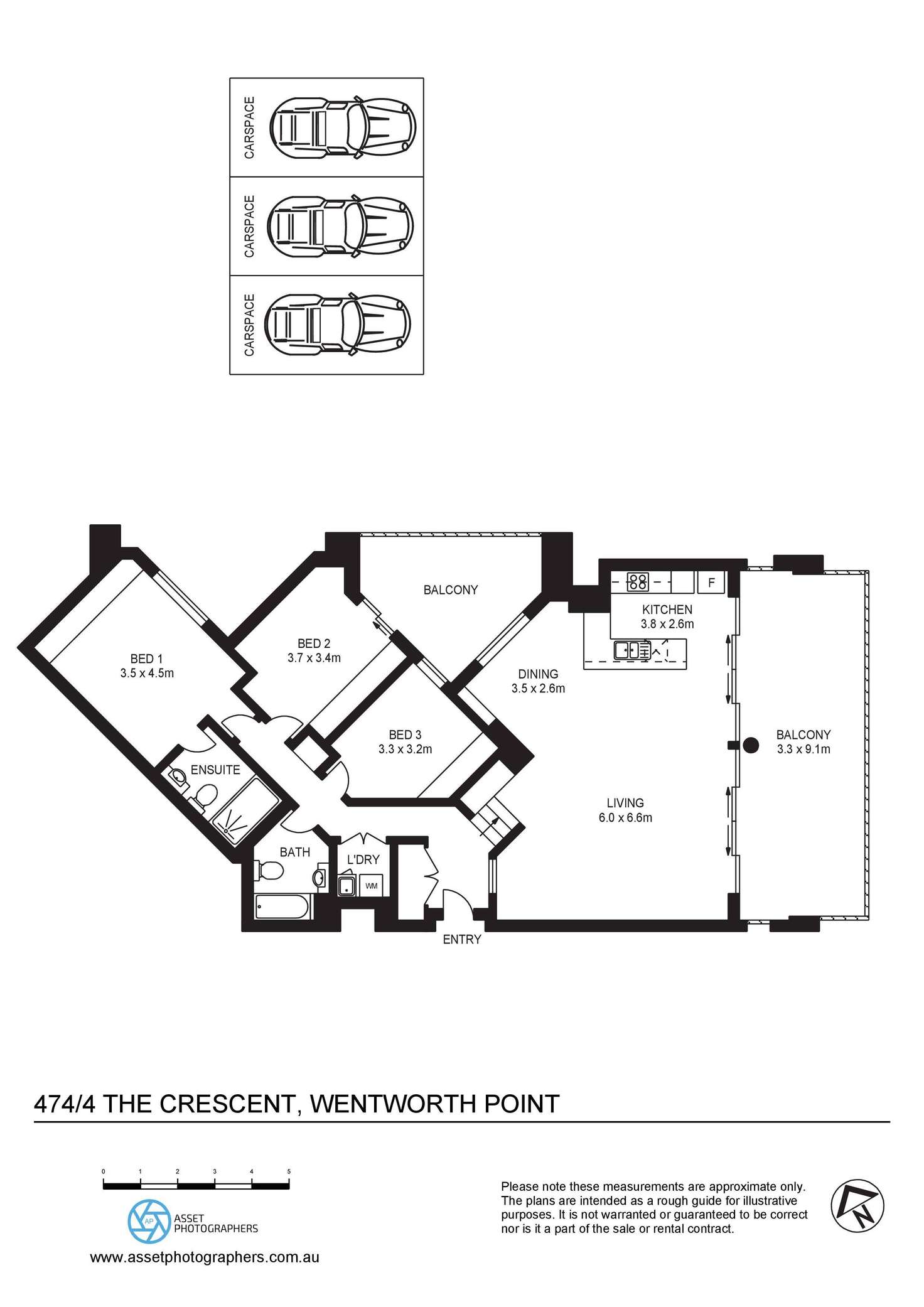 Floorplan of Homely apartment listing, 474/4 The Crescent, Wentworth Point NSW 2127