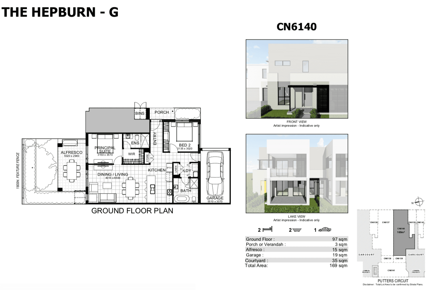 Floorplan of Homely townhouse listing, 4/55 Putters Circuit, Blacktown NSW 2148