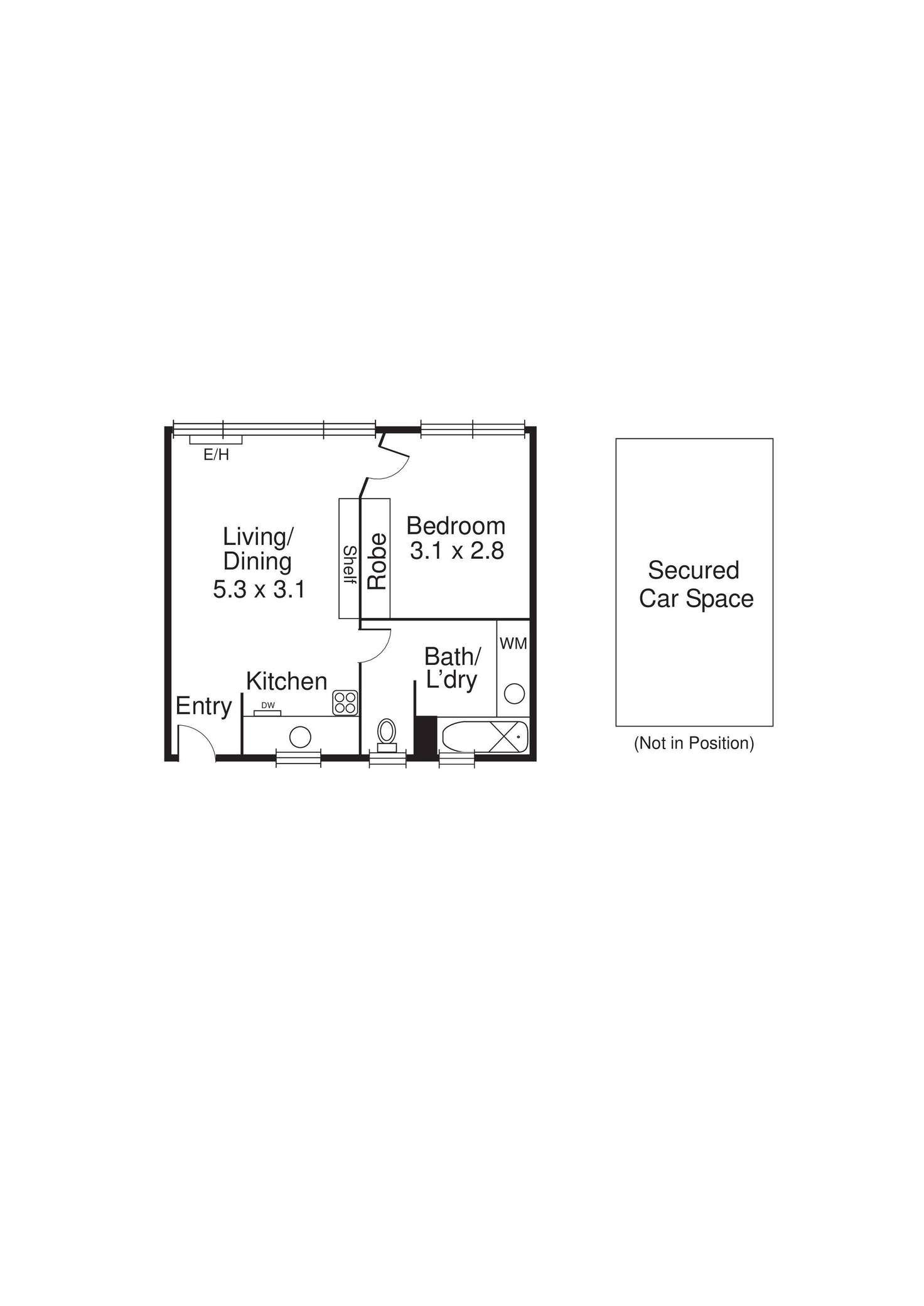 Floorplan of Homely apartment listing, 4/25 Foam Street, Elwood VIC 3184