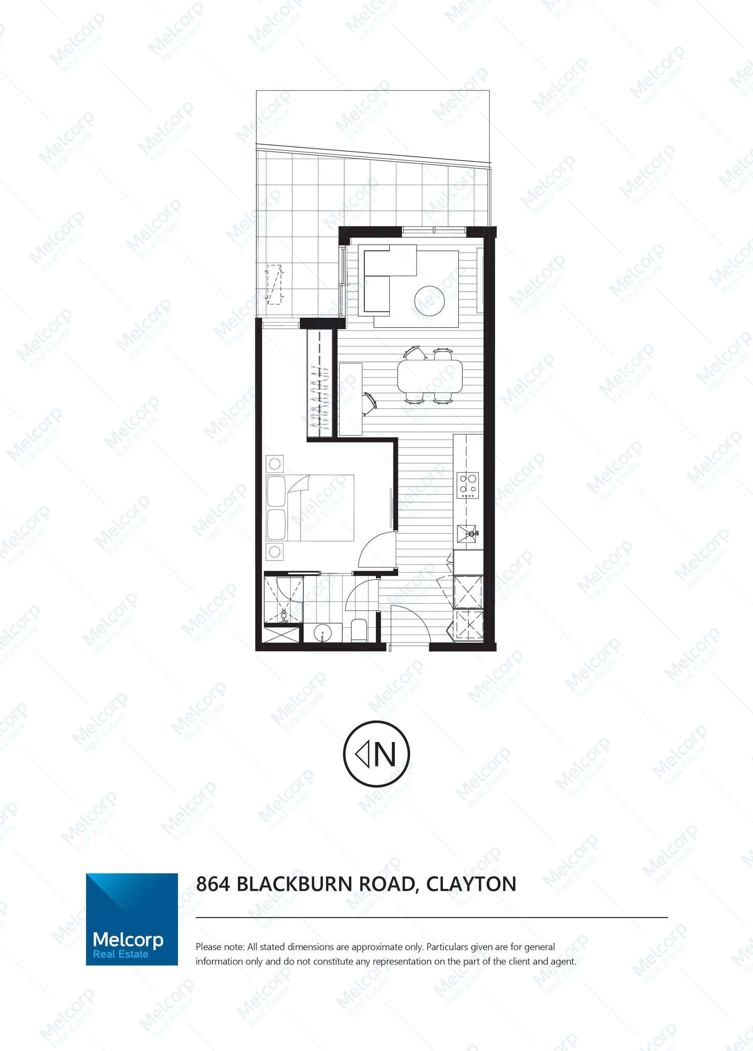 Floorplan of Homely apartment listing, 1815/868 Blackburn Road, Clayton VIC 3168
