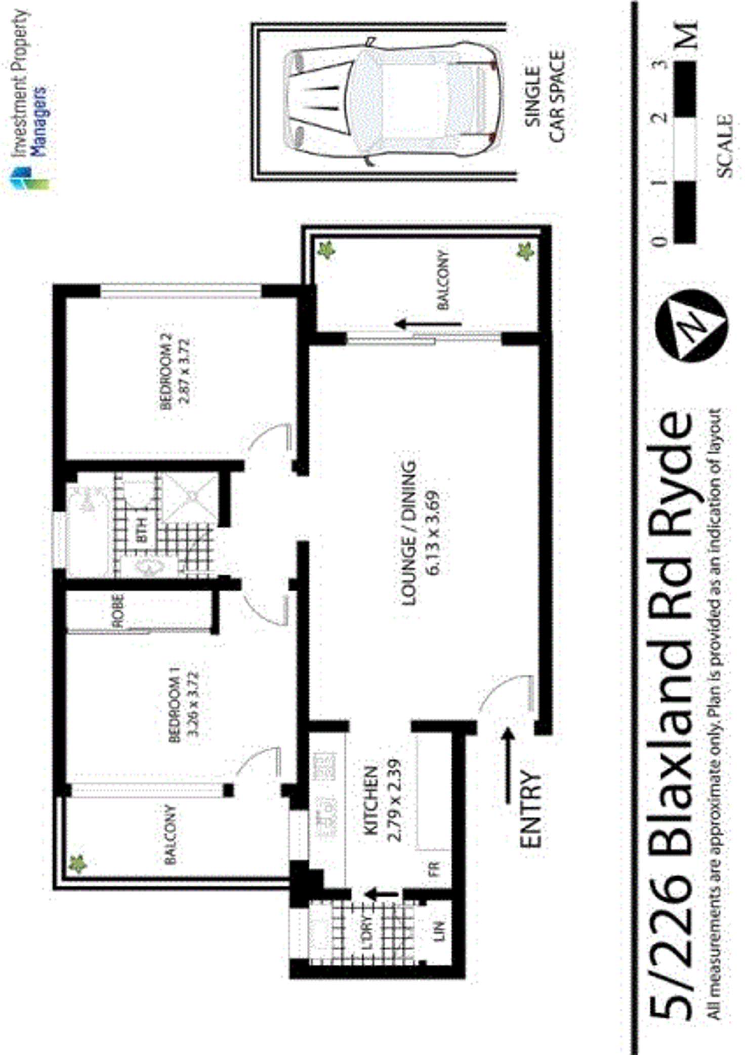 Floorplan of Homely unit listing, 5/226 Blaxland Road, Ryde NSW 2112