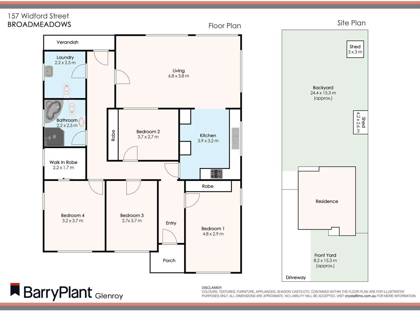 Floorplan of Homely house listing, 157 Widford Street, Broadmeadows VIC 3047