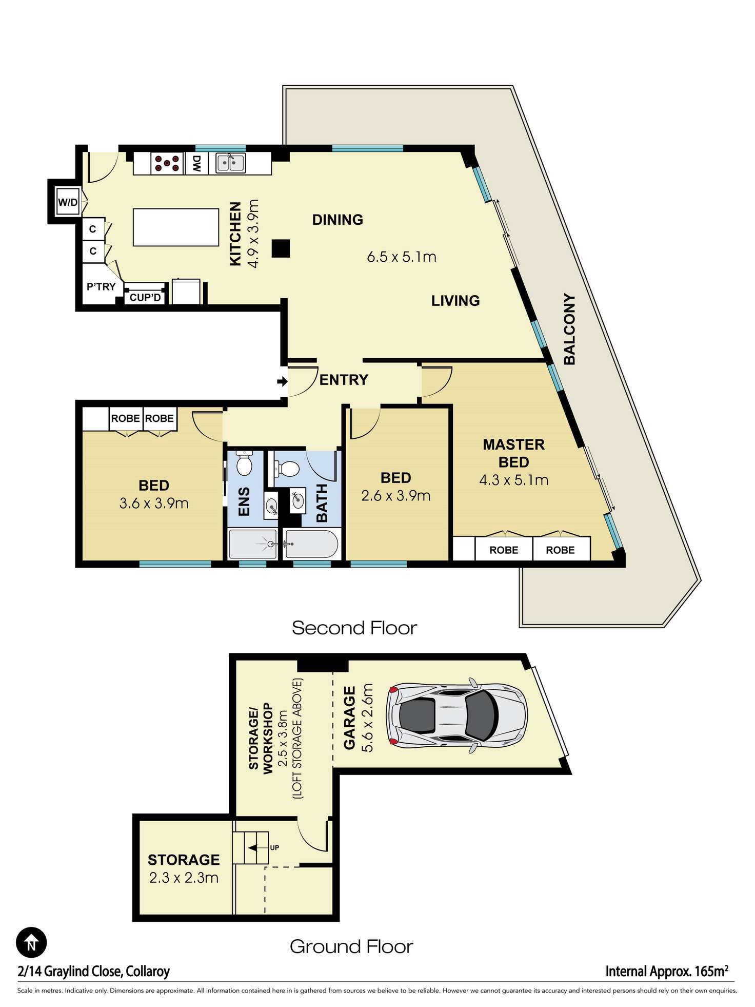 Floorplan of Homely unit listing, 2/14 Graylind Close, Collaroy NSW 2097