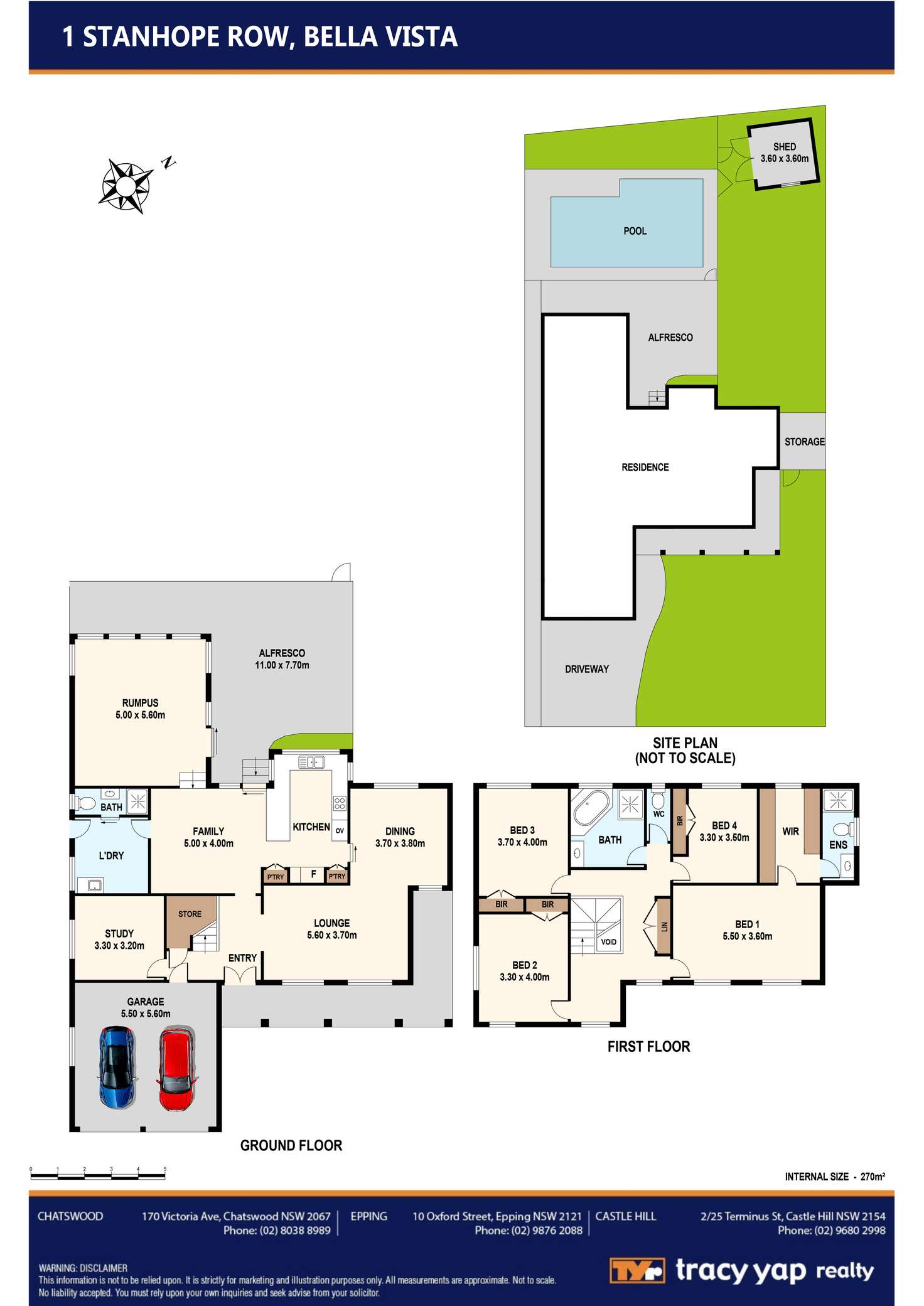 Floorplan of Homely house listing, 1 Stanhope Row, Bella Vista NSW 2153