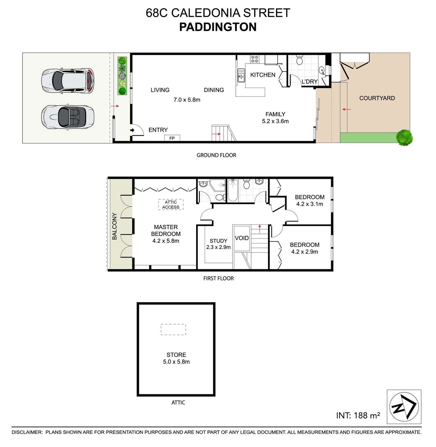 Floorplan of Homely house listing, 68c Caledonia Street, Paddington NSW 2021