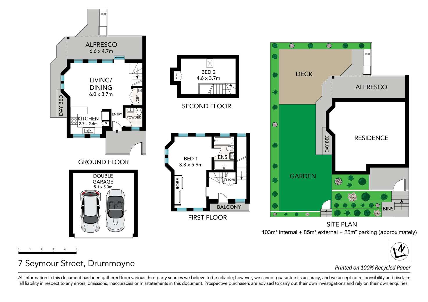 Floorplan of Homely townhouse listing, 7 Seymour Street, Drummoyne NSW 2047