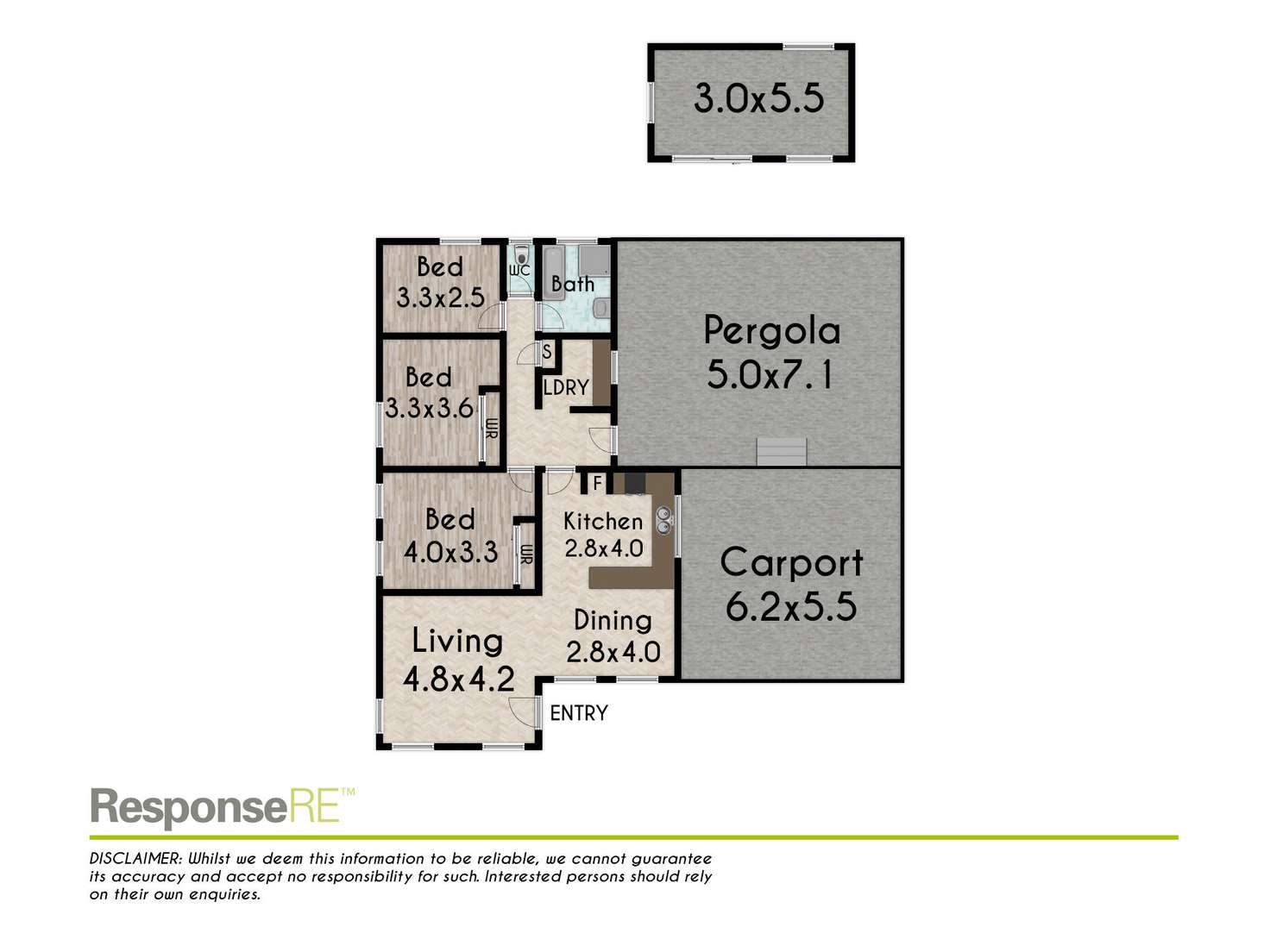 Floorplan of Homely house listing, 21 Ariel Crescent, Cranebrook NSW 2749