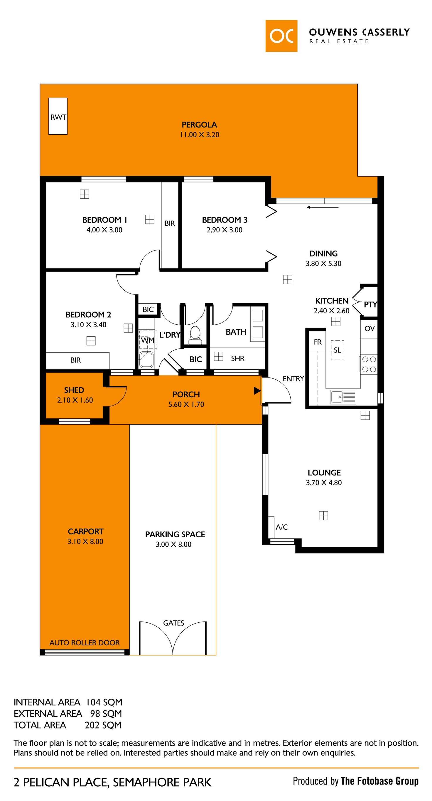 Floorplan of Homely house listing, 2 Pelican Place, Semaphore Park SA 5019