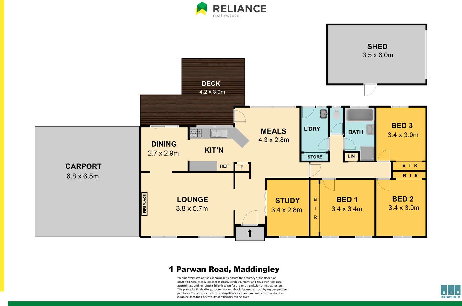 Floorplan of Homely house listing, 1 Parwan Road, Maddingley VIC 3340