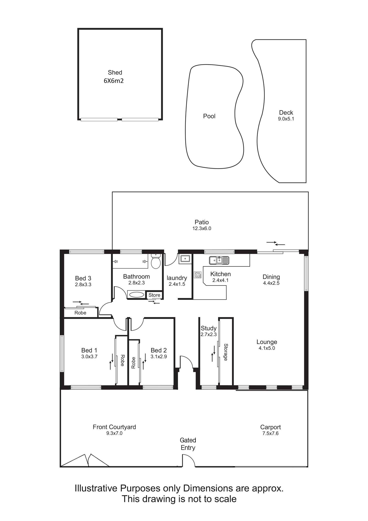 Floorplan of Homely house listing, 150 Reed Road, Trinity Park QLD 4879