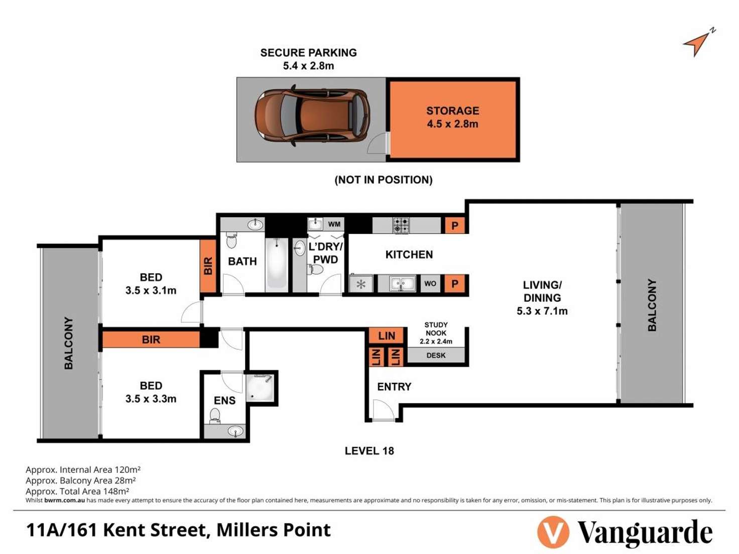 Floorplan of Homely apartment listing, 11A/161 Kent Street, Sydney NSW 2000