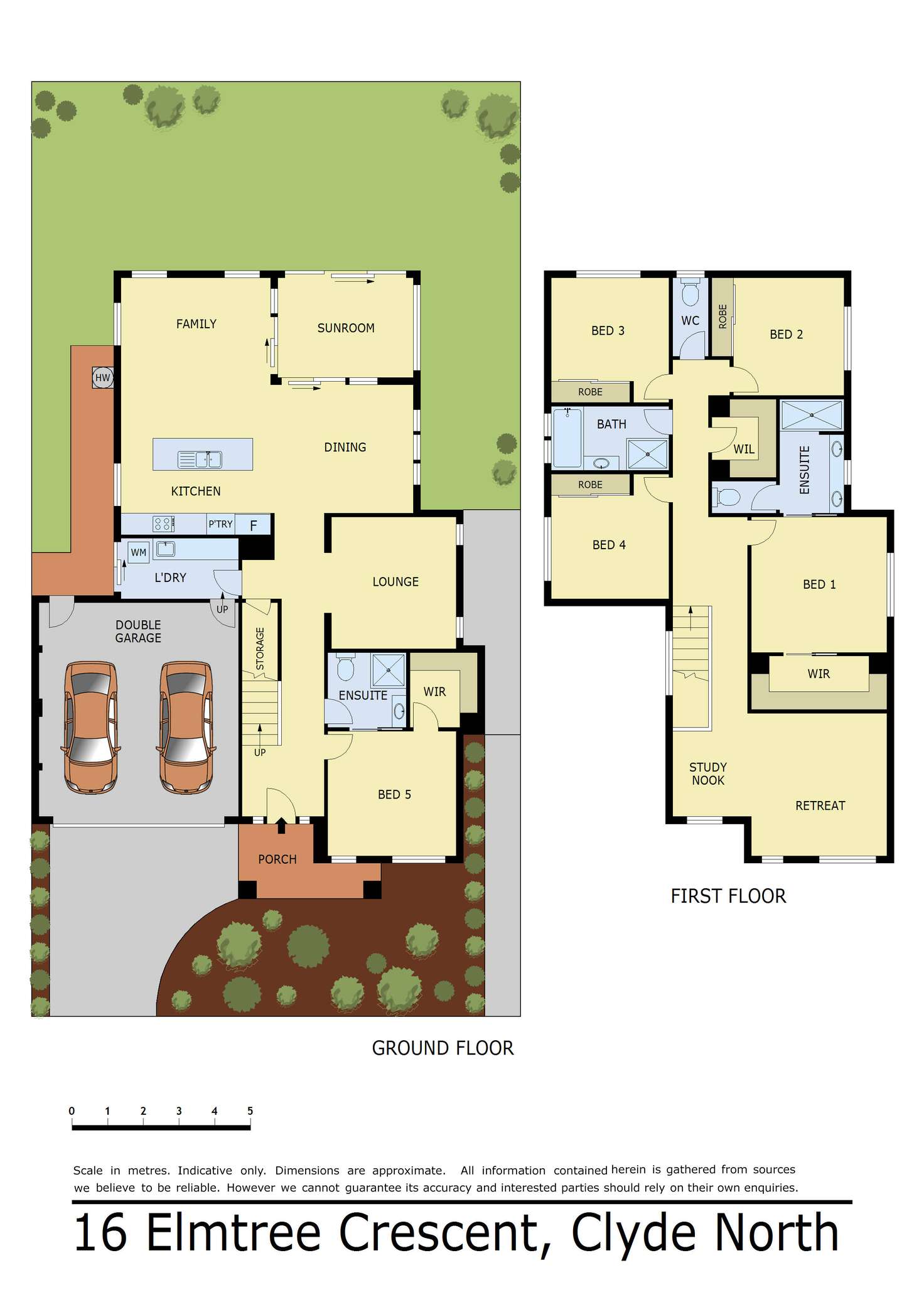 Floorplan of Homely house listing, 16 Elmtree Crescent, Clyde North VIC 3978