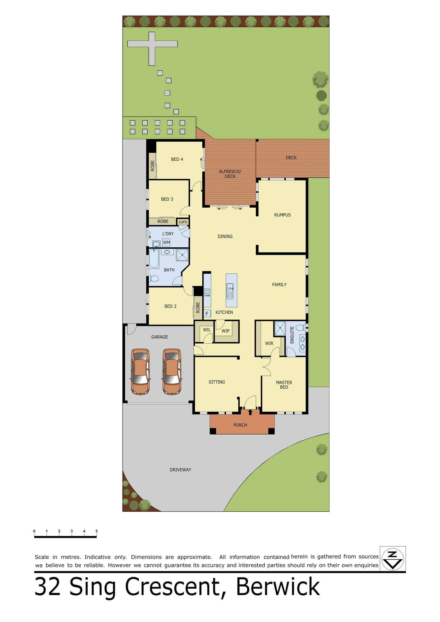 Floorplan of Homely house listing, 32 Sing Crescent, Berwick VIC 3806