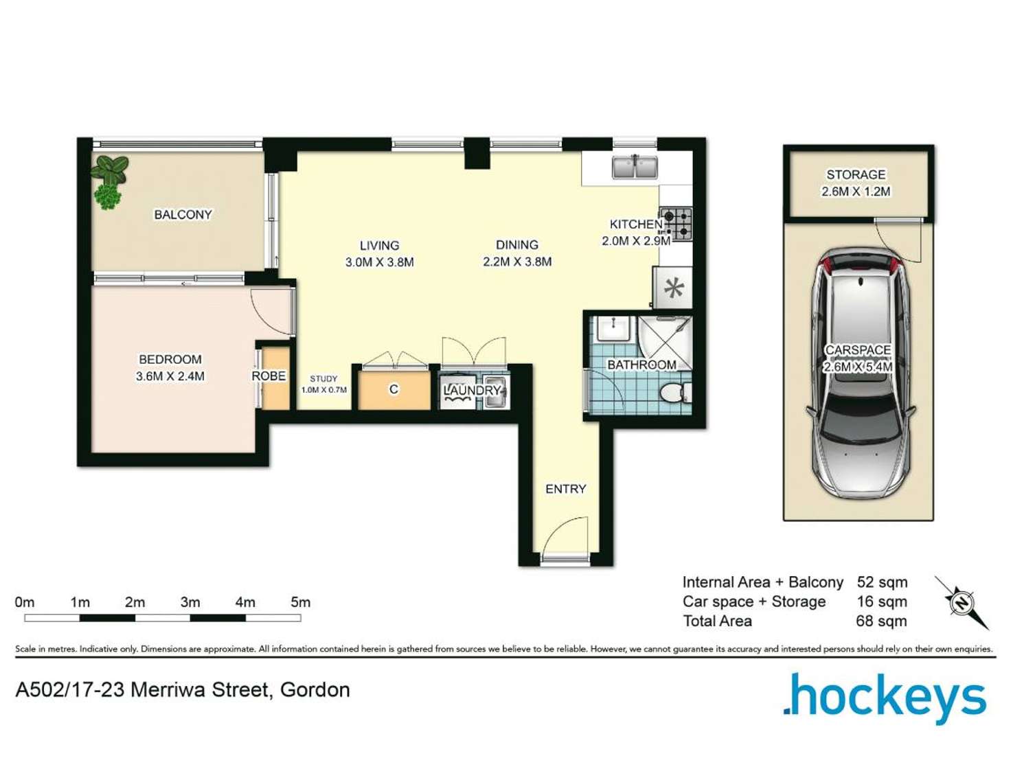 Floorplan of Homely apartment listing, A502/17-23 Merriwa Street, Gordon NSW 2072