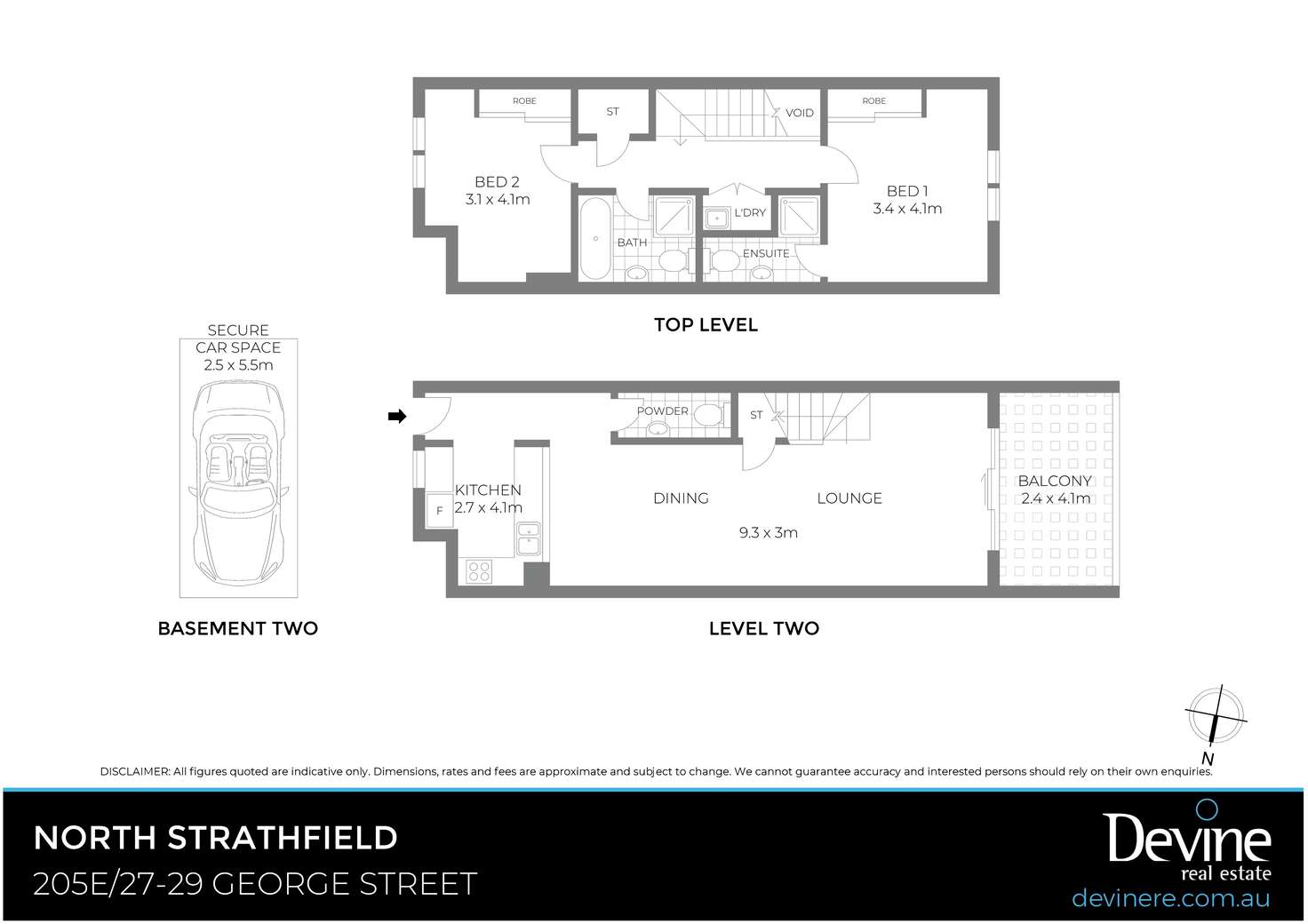 Floorplan of Homely apartment listing, 205E/27-29 George Street, North Strathfield NSW 2137